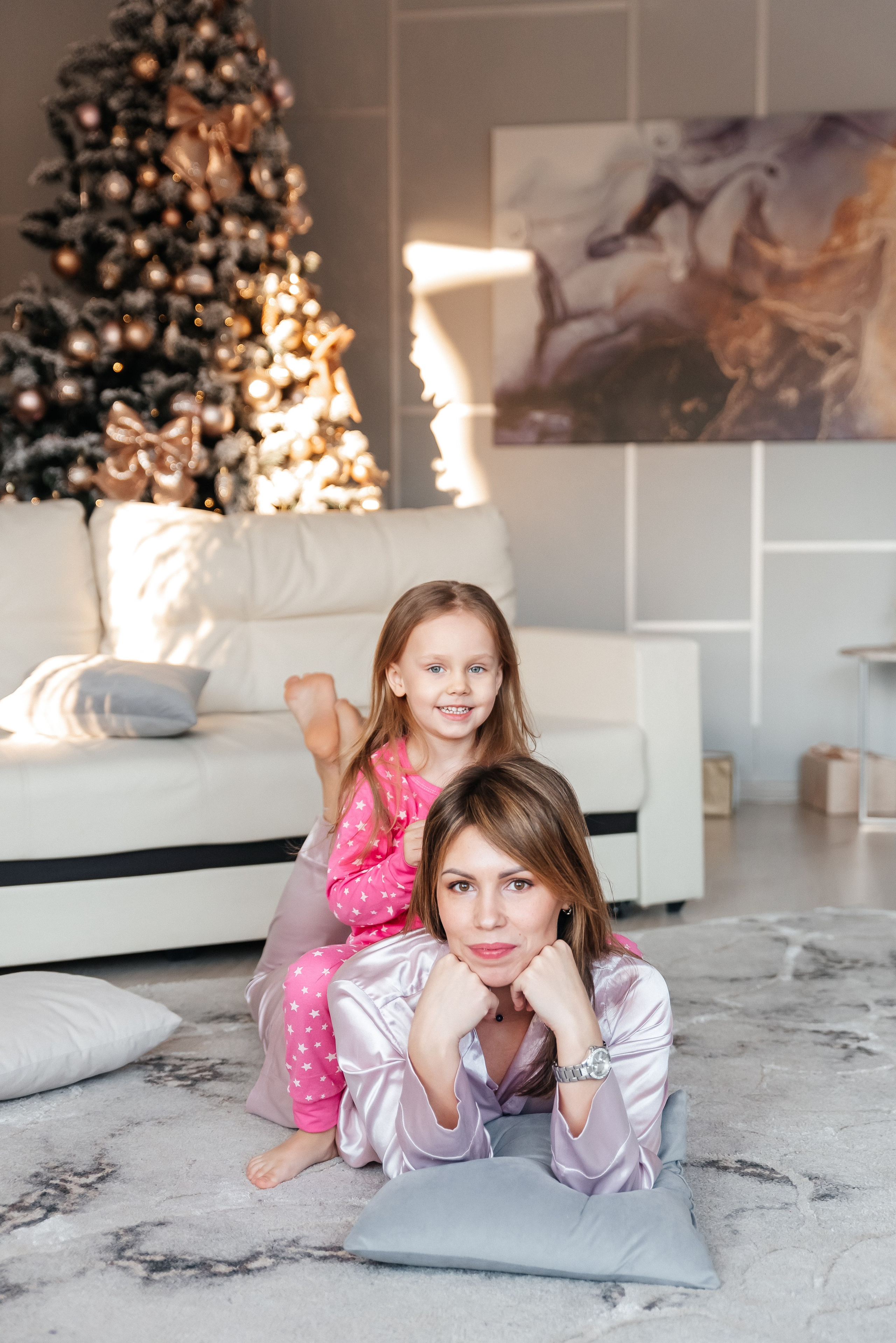 Новогодняя съёмка мамы с дочкой. Фотограф Иваново | Москва | Ирина Коптилина