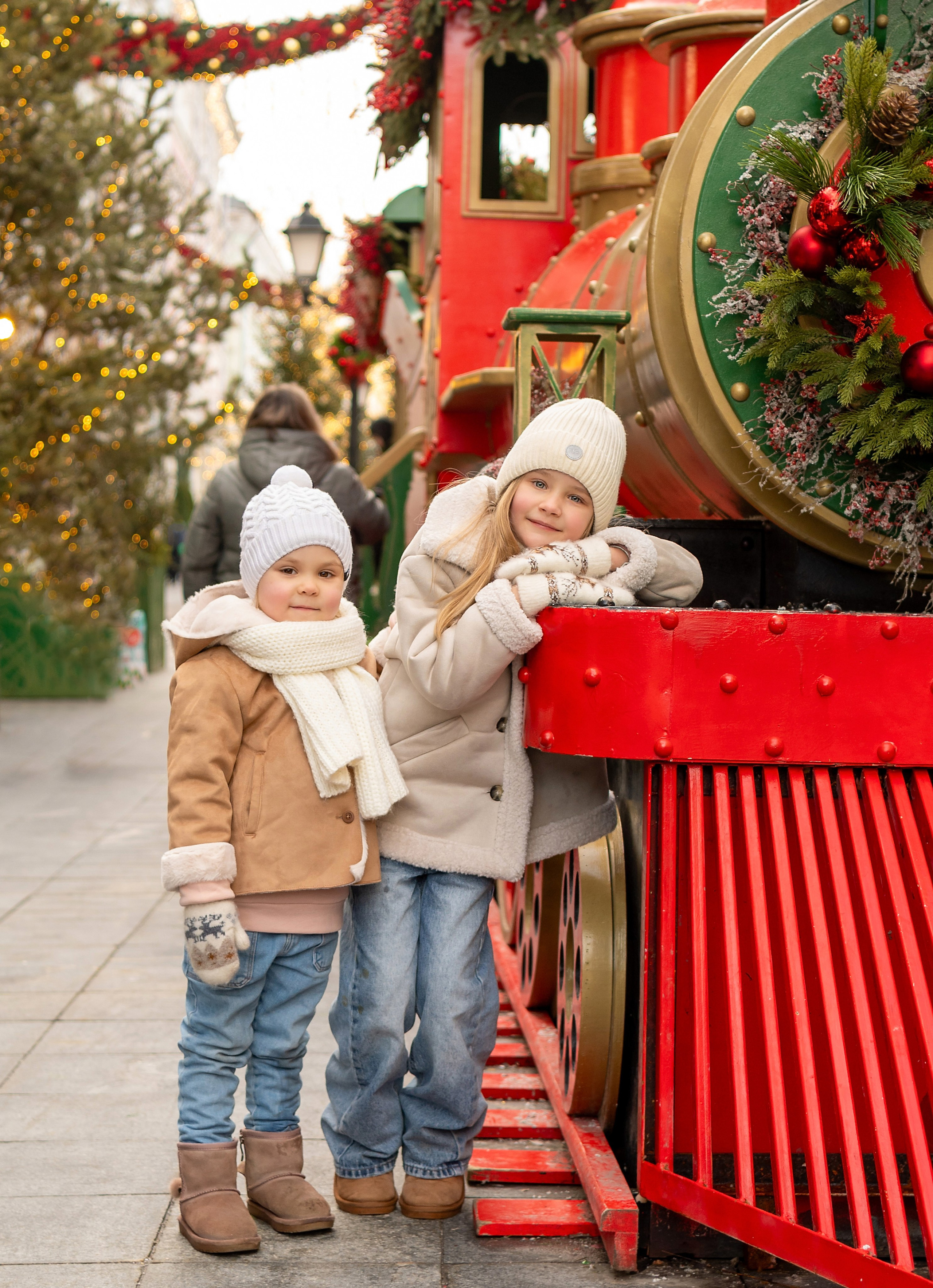 Новогодняя прогулка по Москве. Детский и семейный фотограф г. Москва Оксана Катаджи