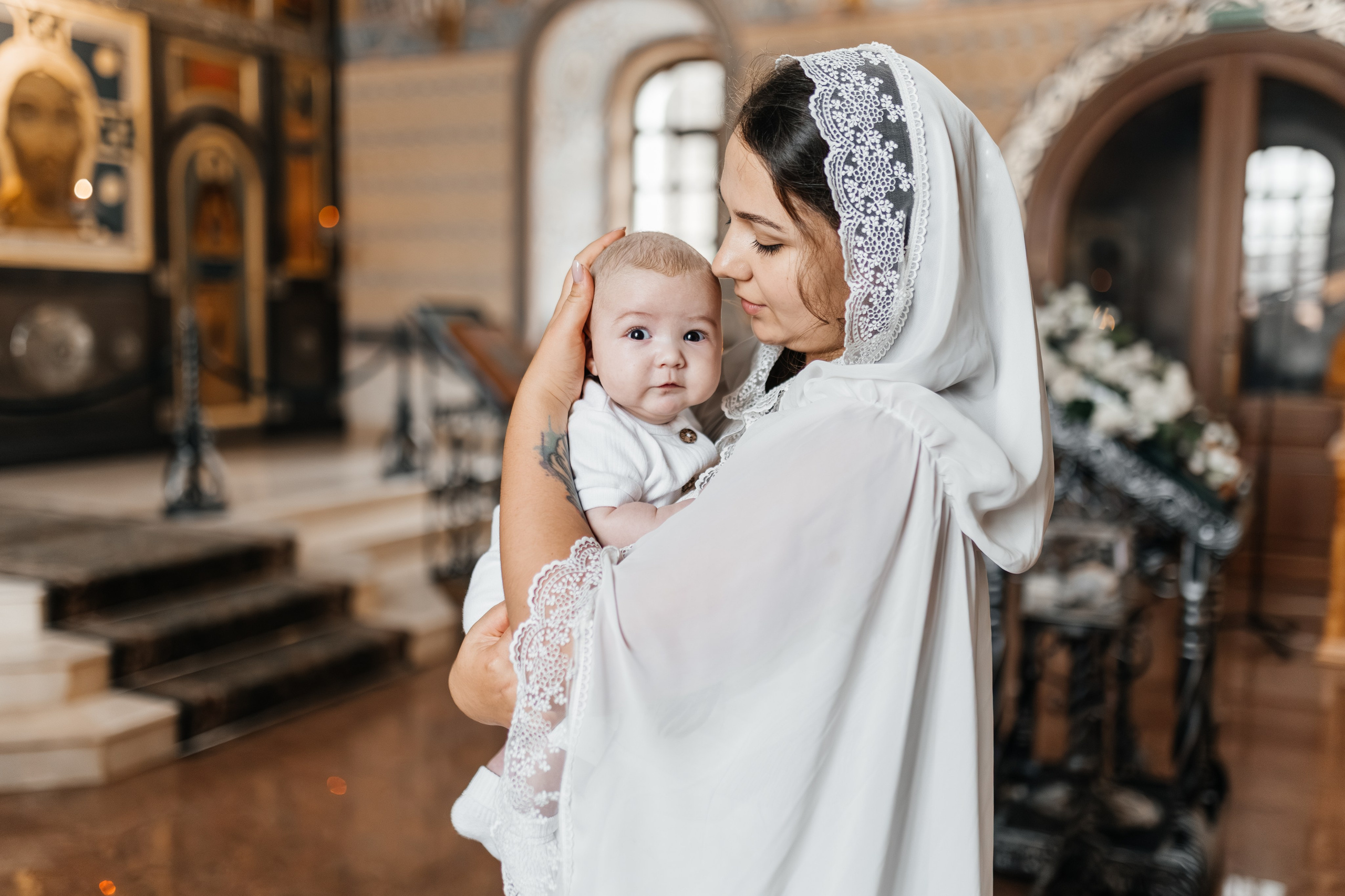 Крещение Леона. Екатерина Крапивина фотограф церковных Таинств в Нижний Новгороде
