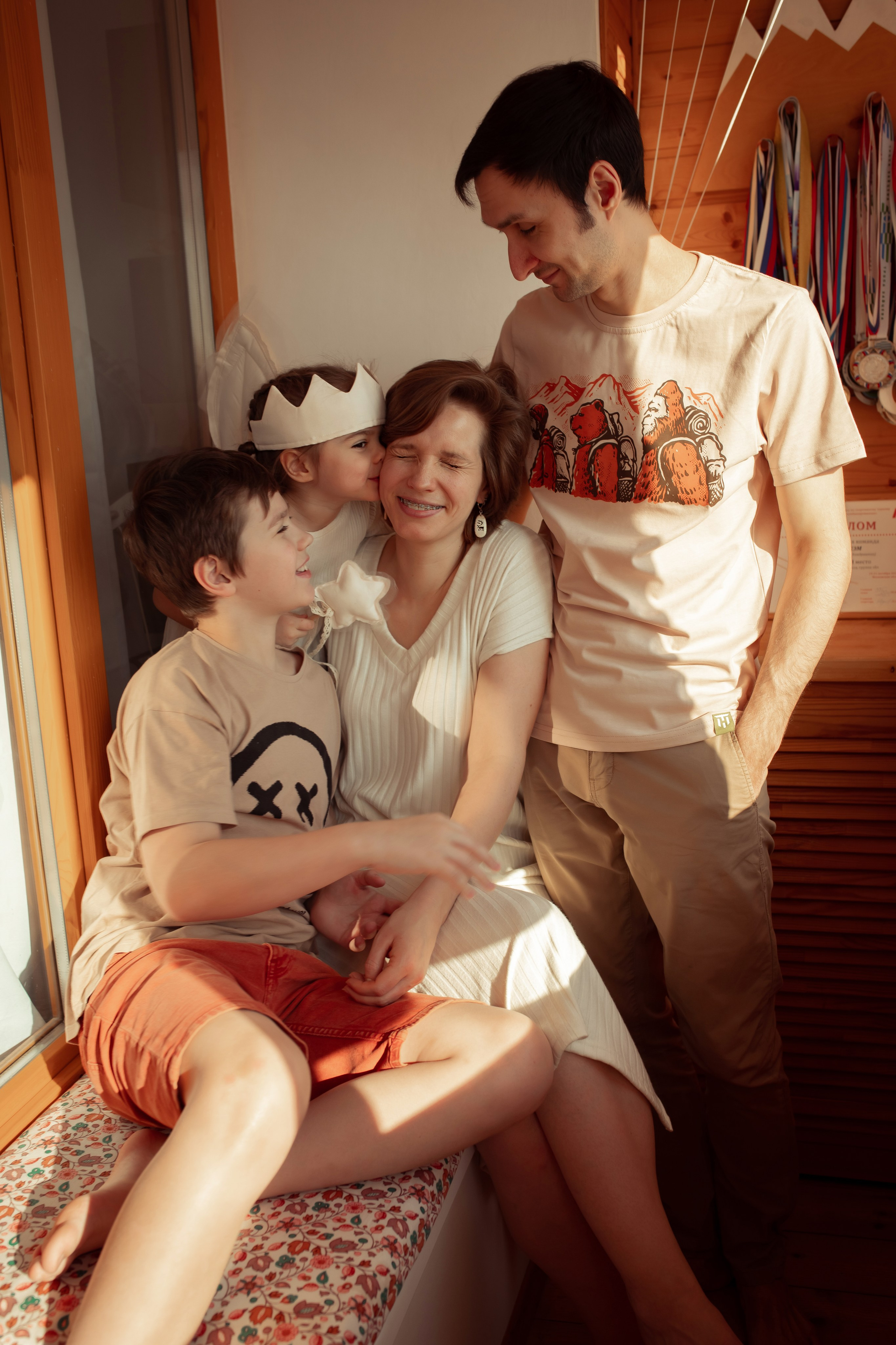 Александра, Максим, Евгений и Ксюша. Семейный и детский фотограф в Москве Дорогова Екатерина