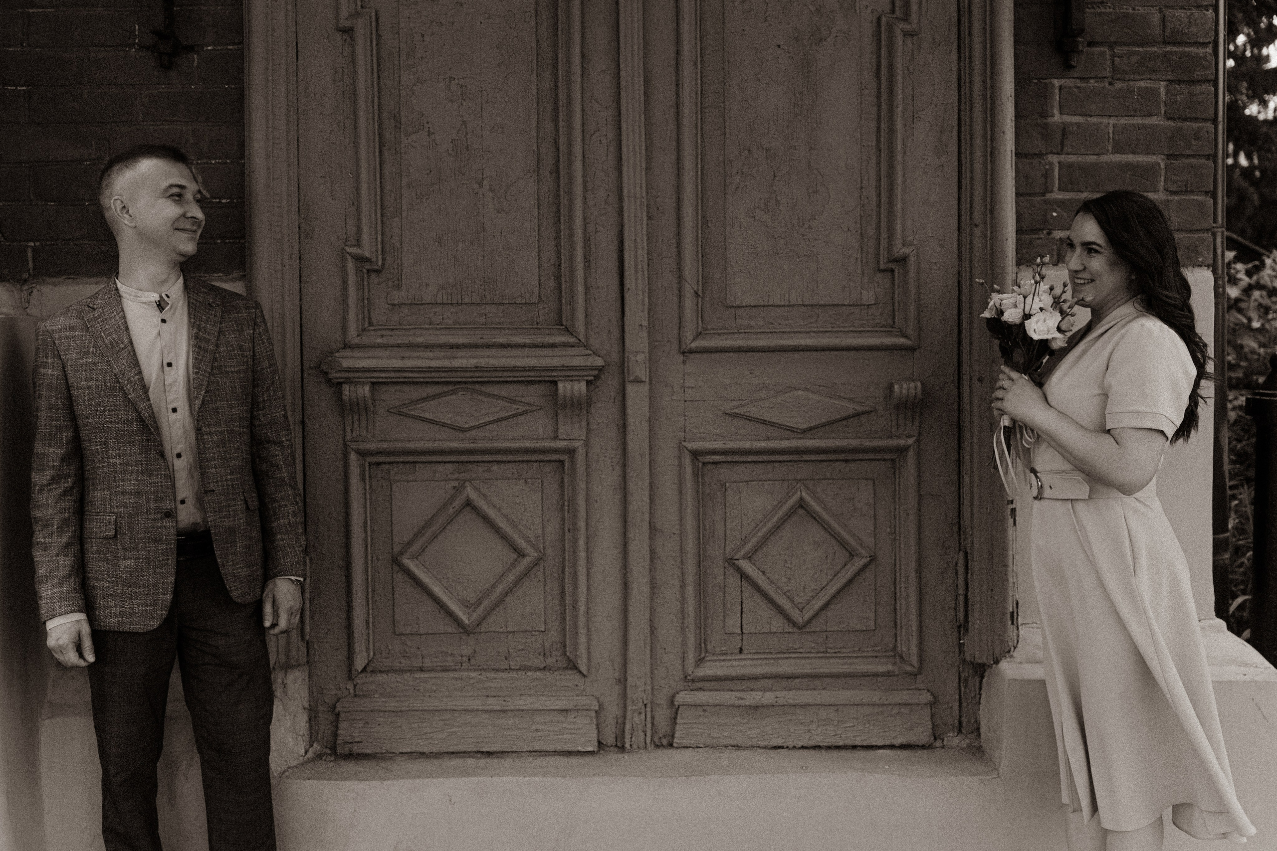 Съемка на улице после росписи