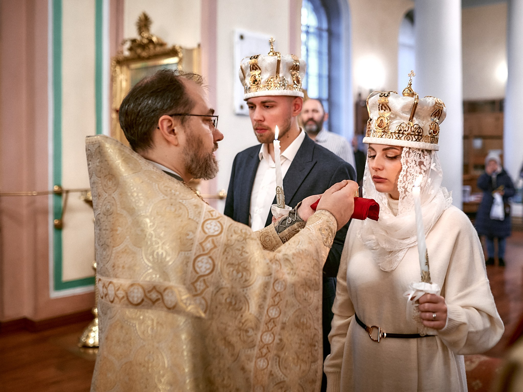 Венчание Артёма и Екатерины | Владимирский собор. Свадебный фотограф в Санкт-Петербурге Славин Денис