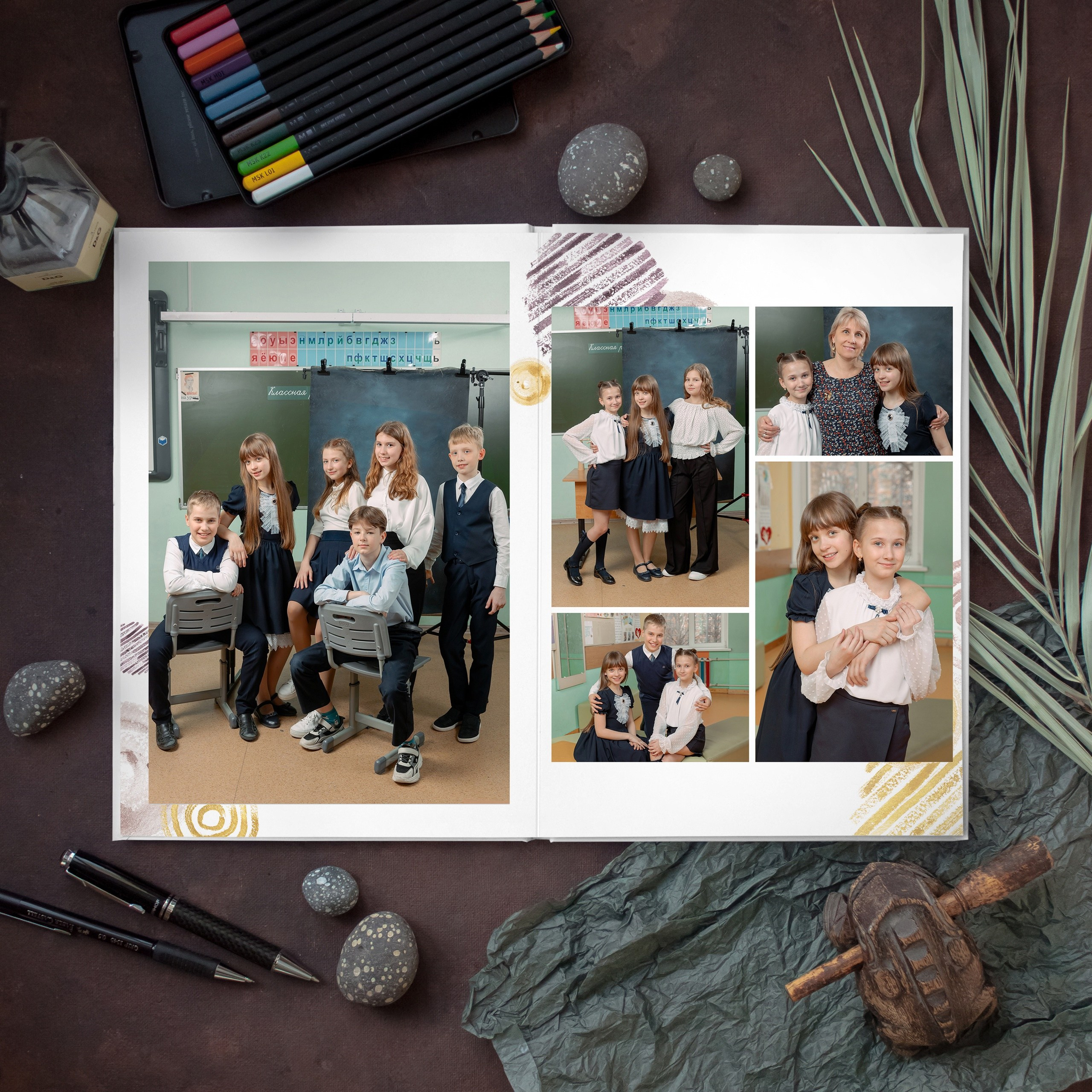 Выпускной альбом Mini 1-4 класс. Фотоальбомы для выпускников школ и детских садов в Республике Алтай и за её пределами