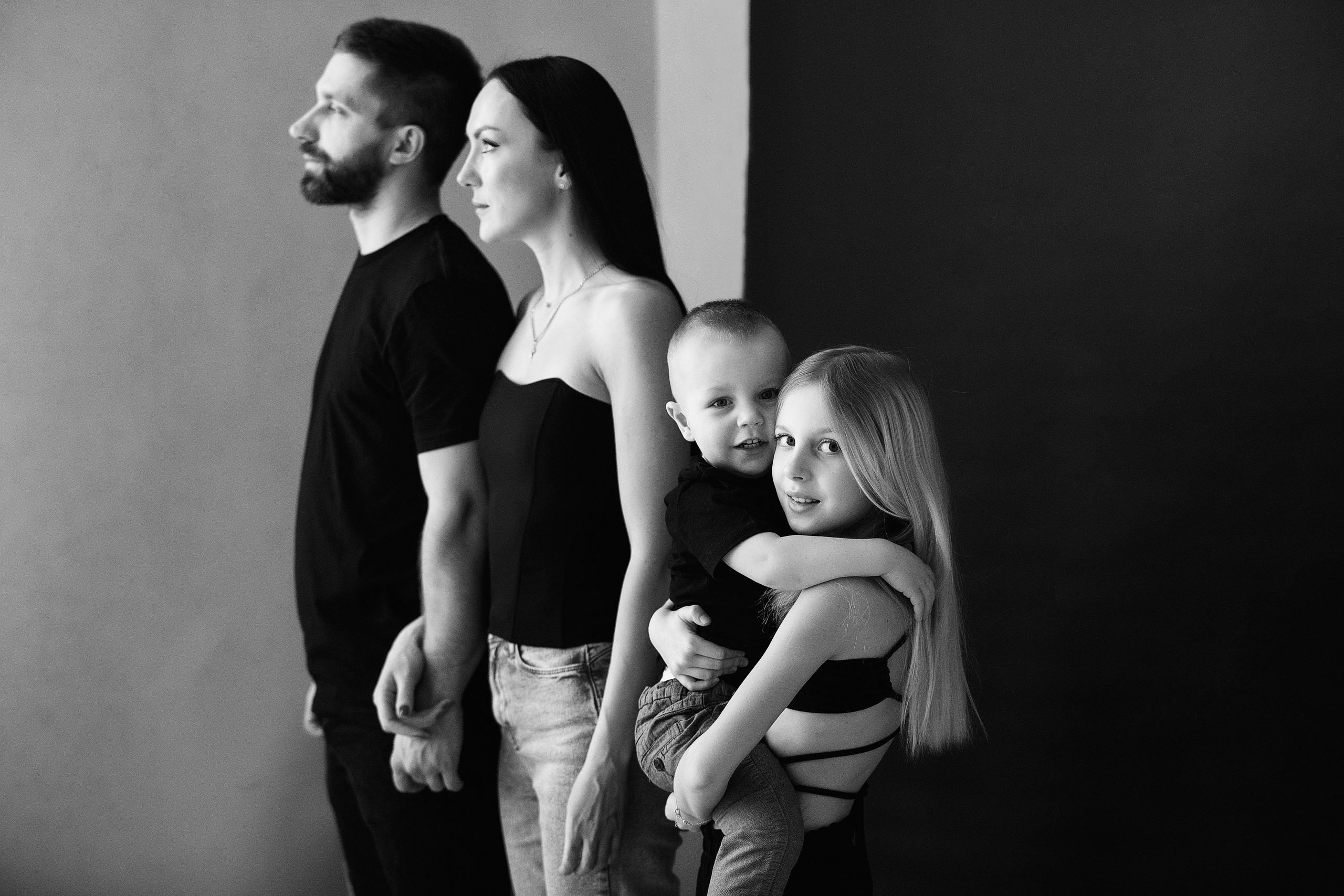 ЧБ серия. Фотограф новорожденных Оксана Полевская