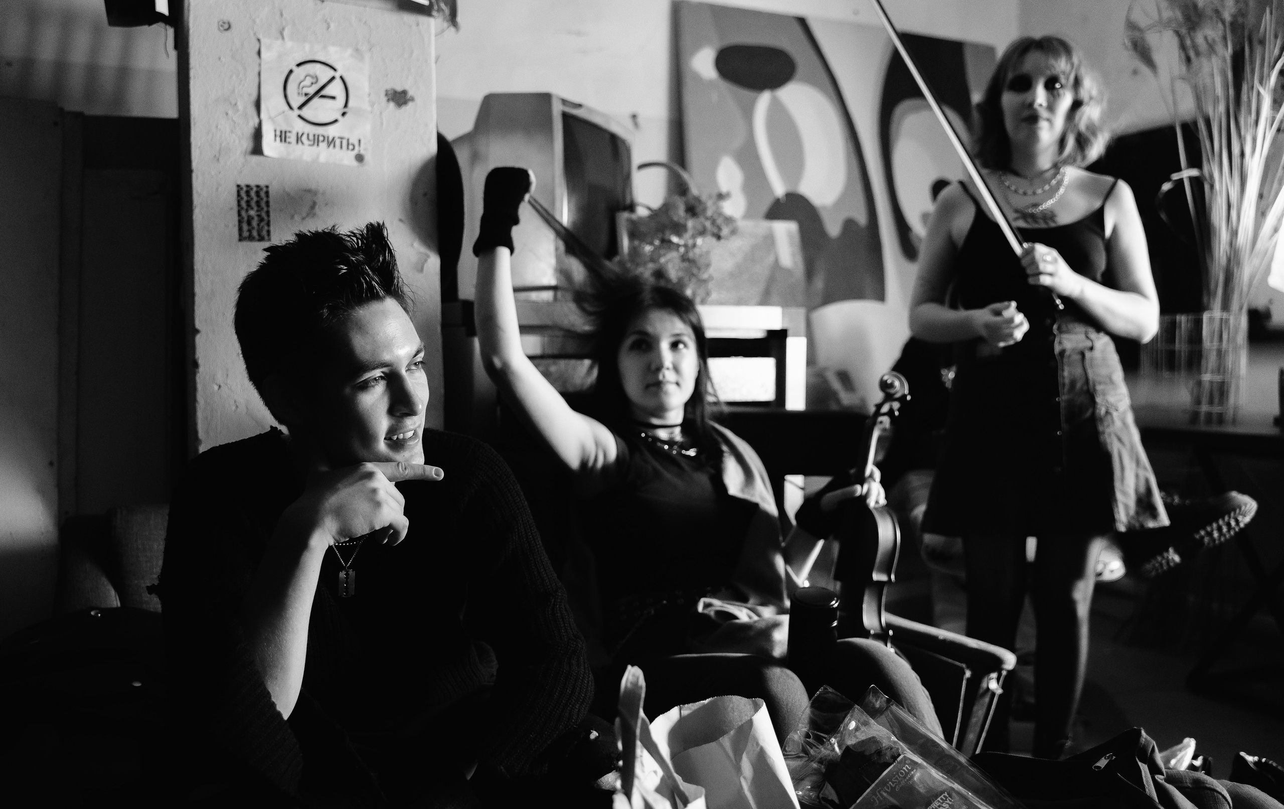 Aurora Orchestra, бекстейдж записи клипа / 2023. Саша Копылов, фотограф в Казани