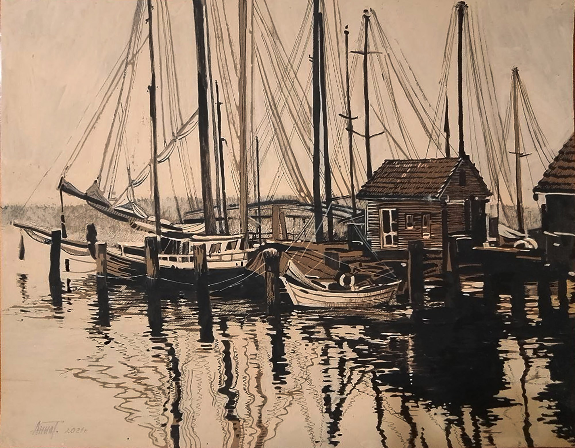 Графика. Тихонова Анна —художник-график, художник-монументалист, живописец, педагог