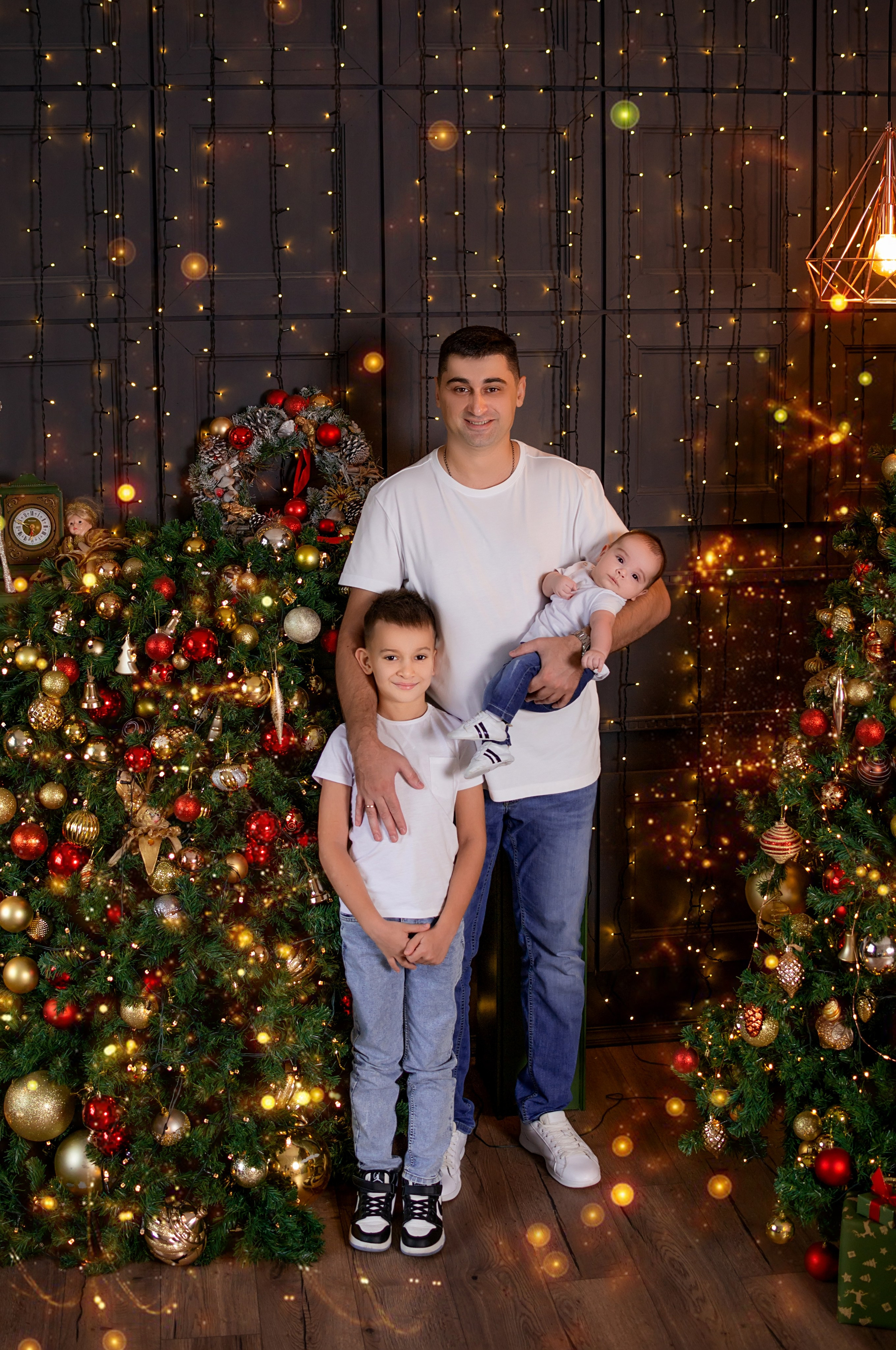 Новогодняя семейная фотосессия в Краснодаре 2023-2024. Фотограф новорожденных Краснодар Малышенко Надежда