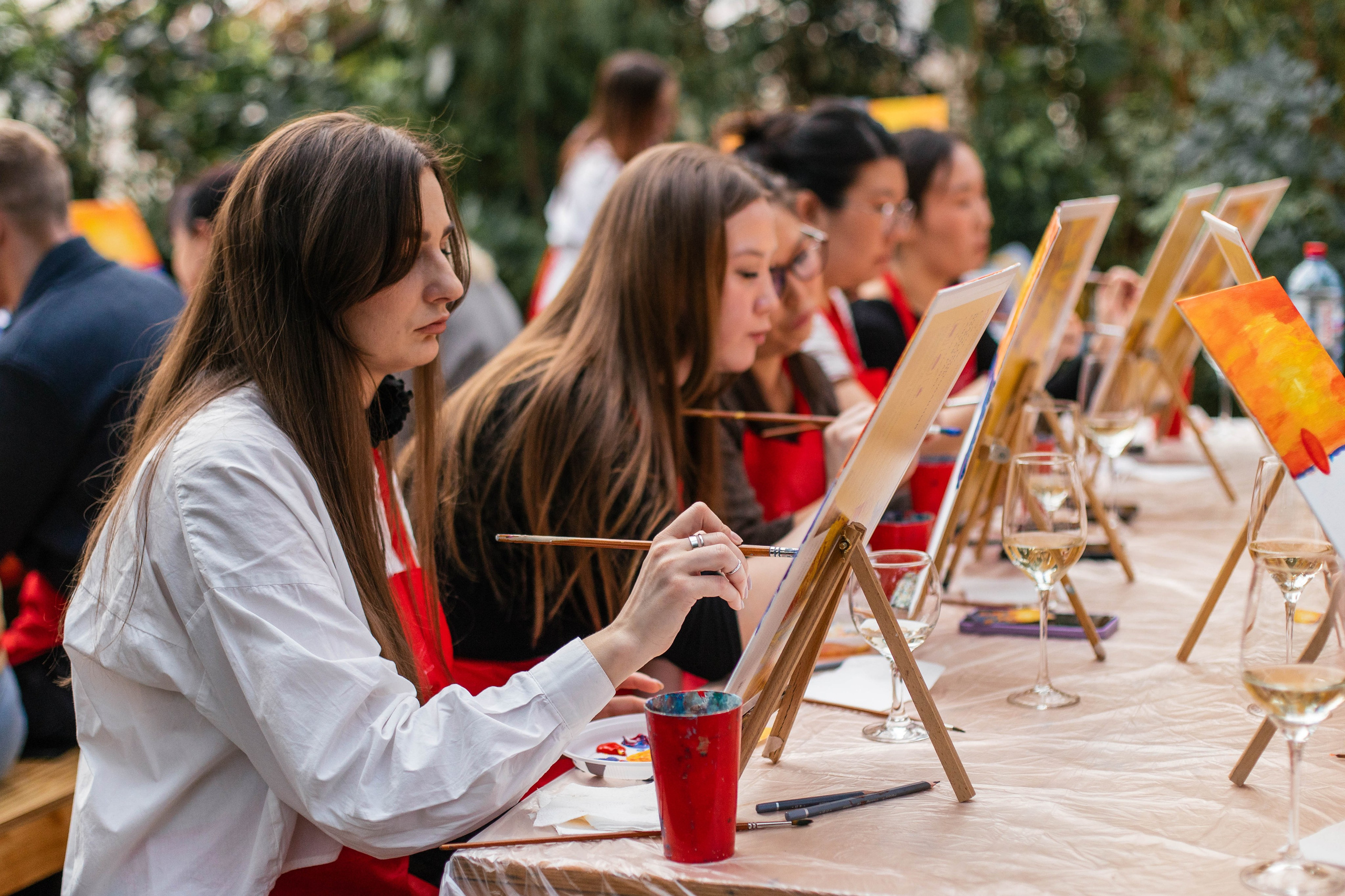 Без бокала нет Шагала. Искусство и вино в Ботаническом саду. Фотограф Анна Чернигова