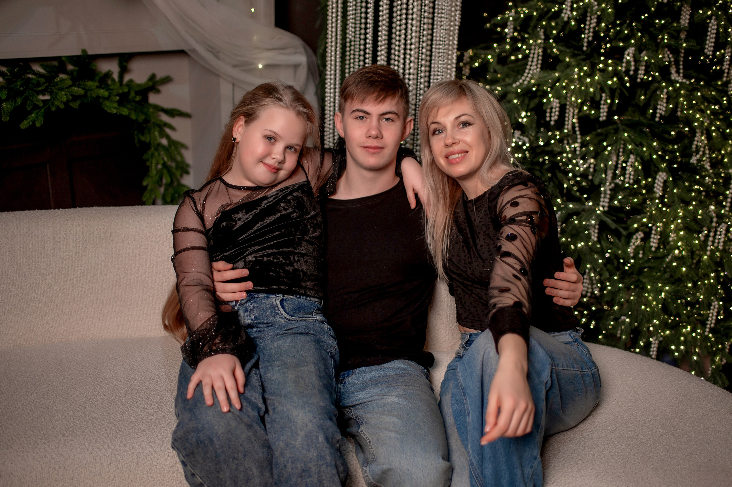 Семейная новогодняя фотосессия в г. Краснодар. Семейный и детский фотограф в Краснодаре Ольга Осинцева