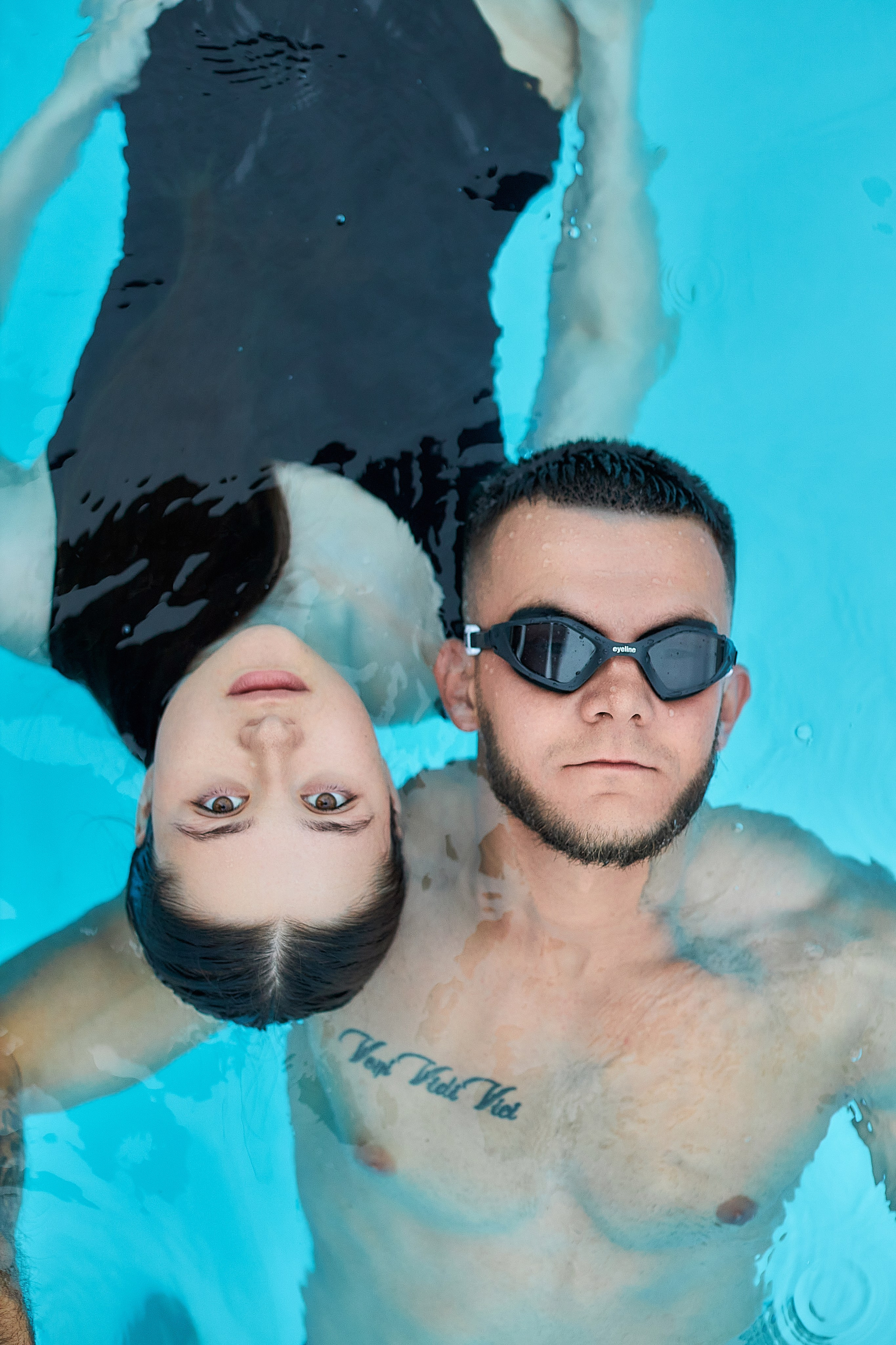 рекламная фотосессия в воде пара в Самаре