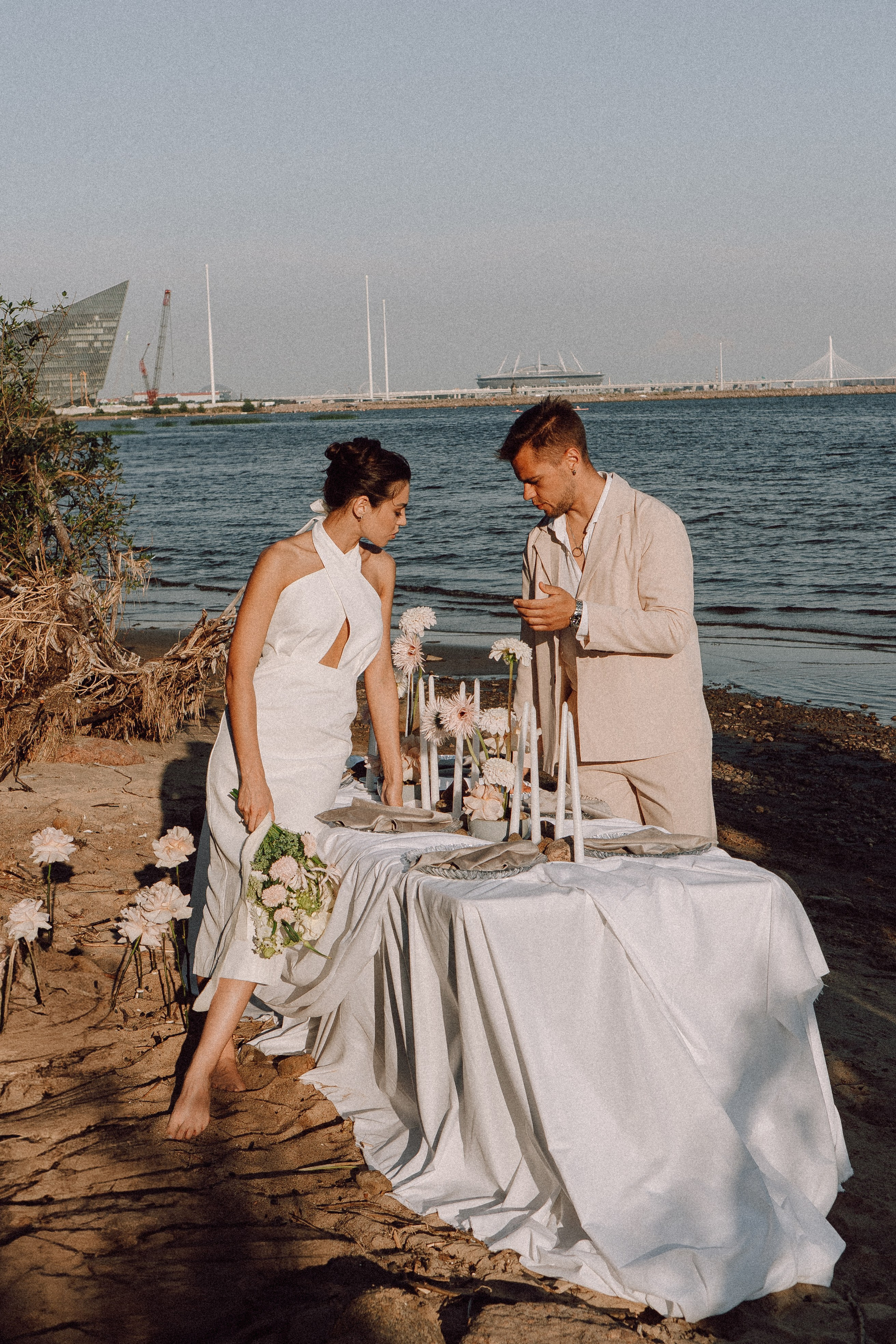 СВАДЕБНАЯ ФОТОСЕССИЯ ВЫЕЗДНОЙ ЦЕРЕМОНИИ (ФИНСКИЙ ЗАЛИВ). Профессиональный фотограф, Санкт-Петербург — Виктория Богомолова
