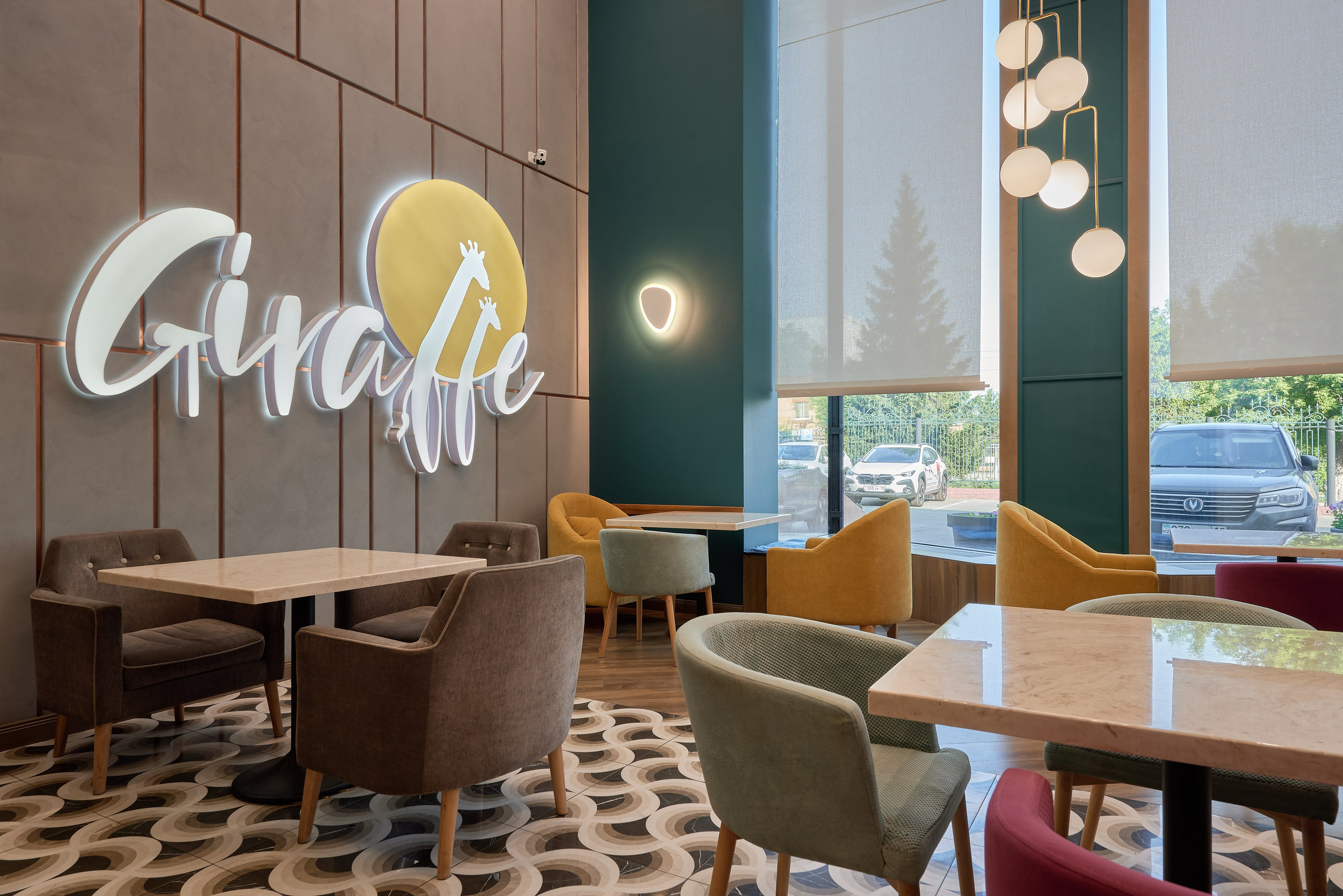 Ресторан Жираф, Костанай (Казахстан). Абросимов Лев интерьерный и архитектурный фотограф