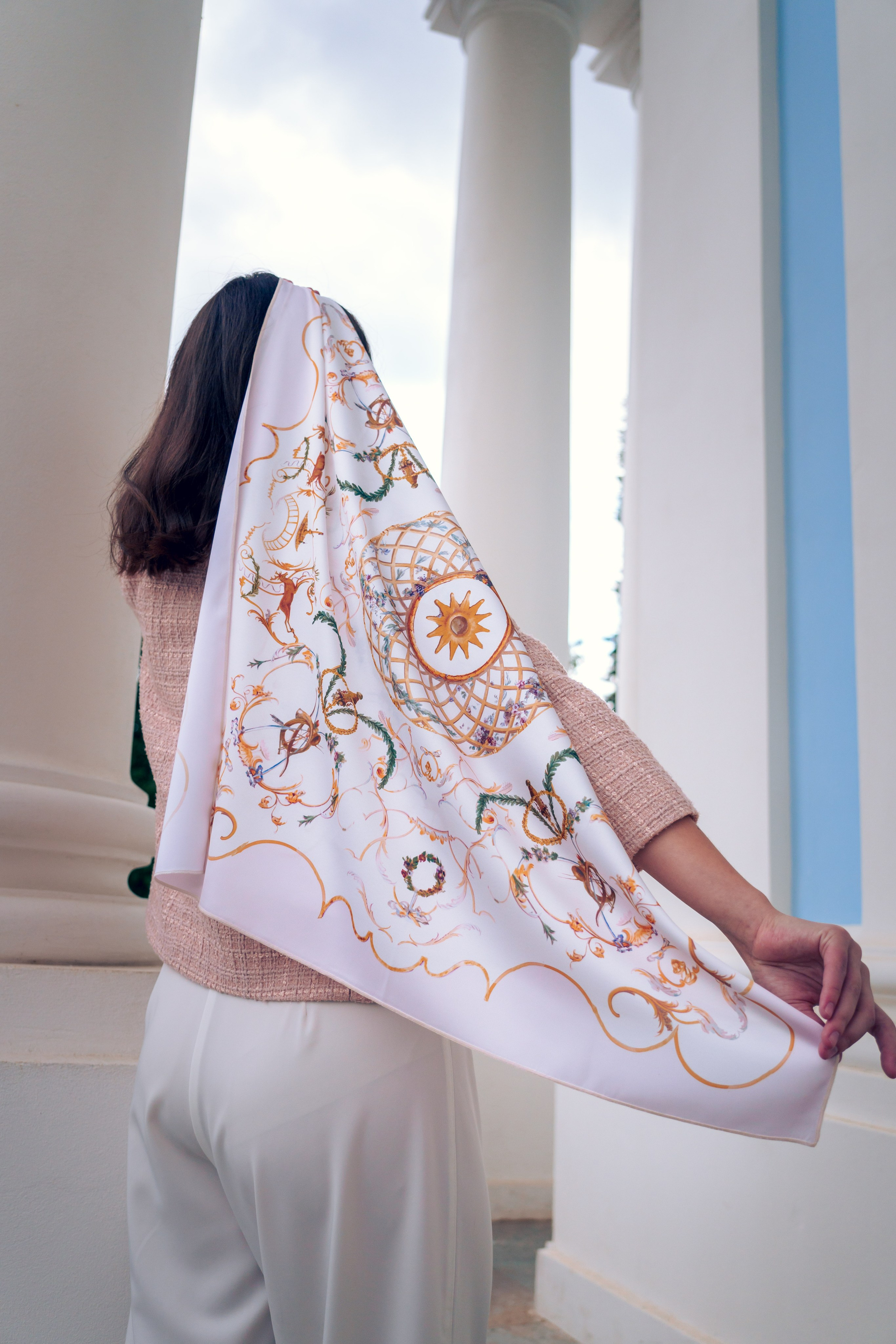 Коллекция платков Дарьи Ильичевой. Фотограф в Санкт-Петербурге Ибрагимова Алина