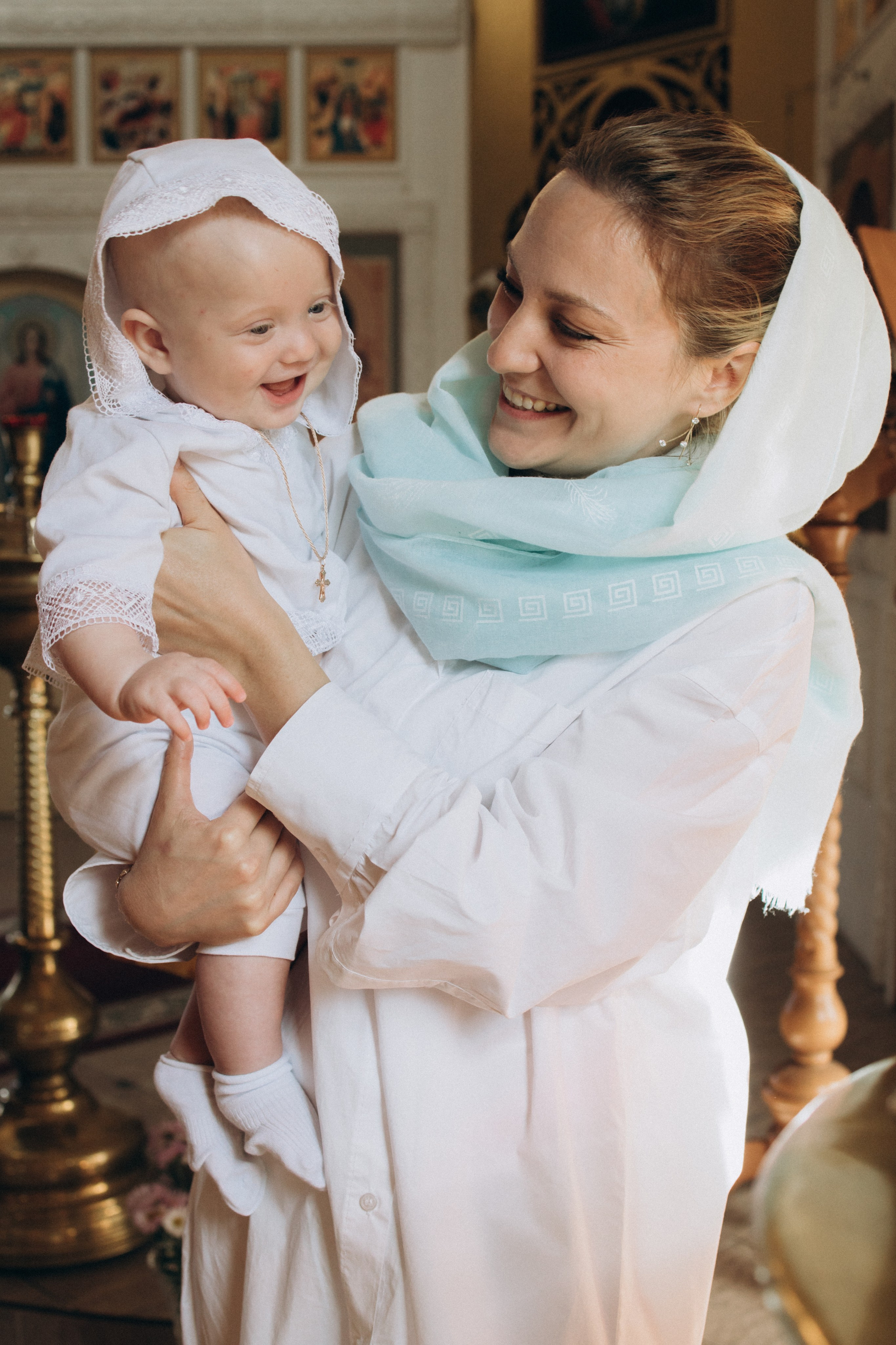 Таинство Крещения Антона в Церкви Архангела Михаила. Детский и семейный фотограф в Пушкино, Мытищи, Москва Сергеева Светлана