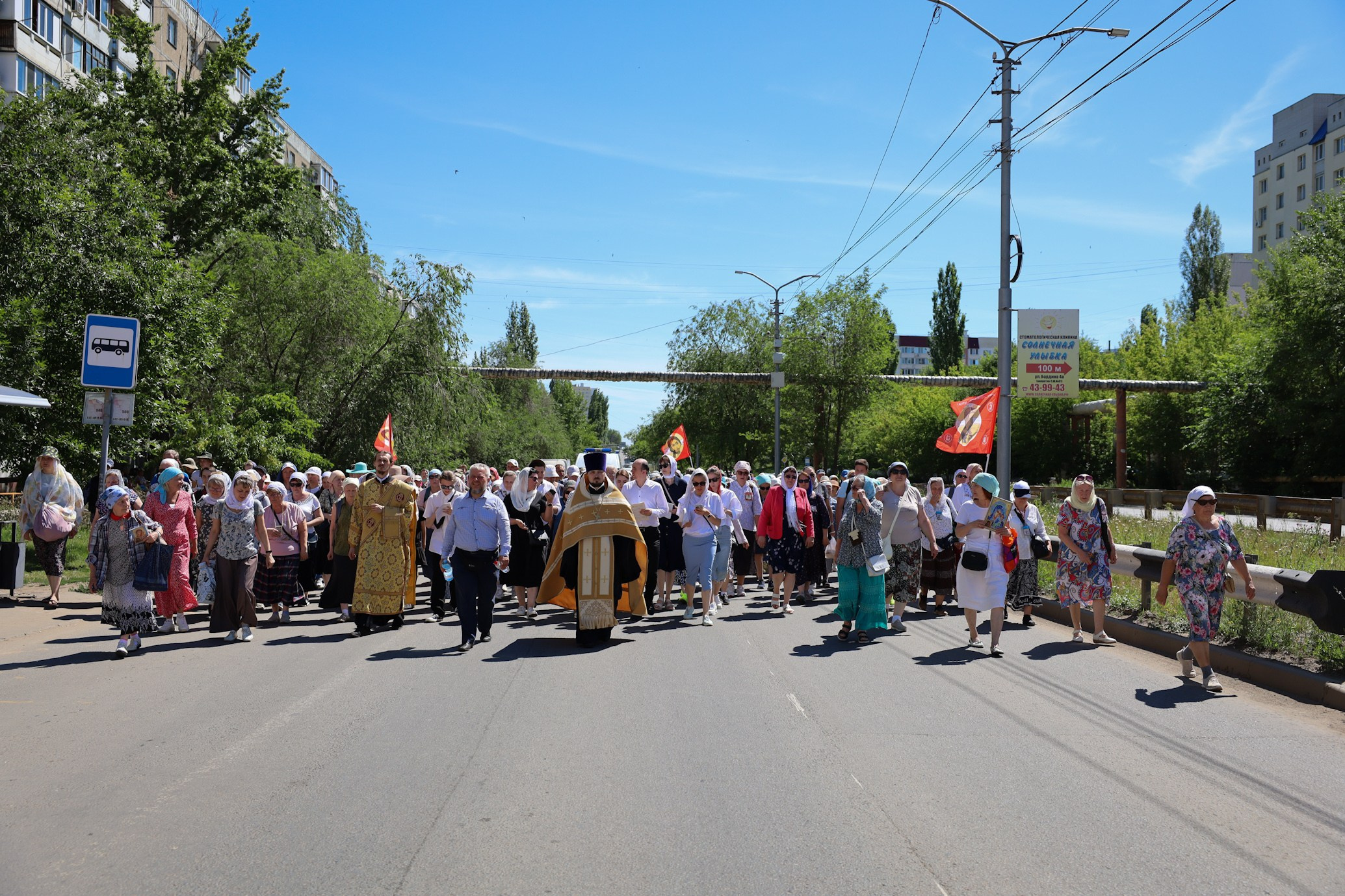 Многодневный крестный ход в Вавилов Дол. Саратовское Северо-Западное благочиние