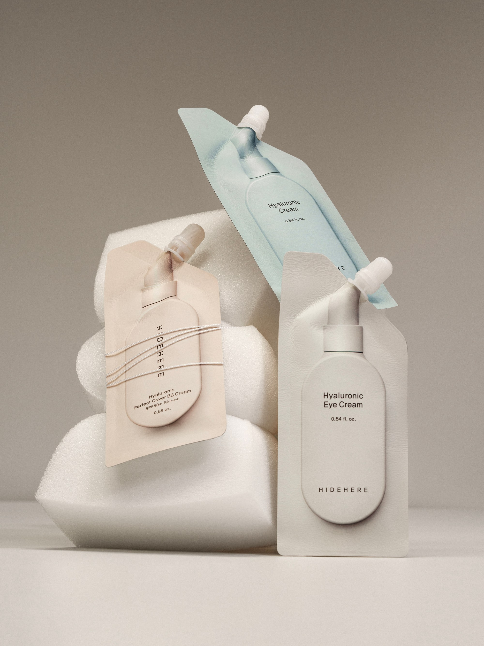 Предметная съемка для корейского бренда косметики Hidehere. Бьюти и предметный фотограф в Москве Светлана Грачева
