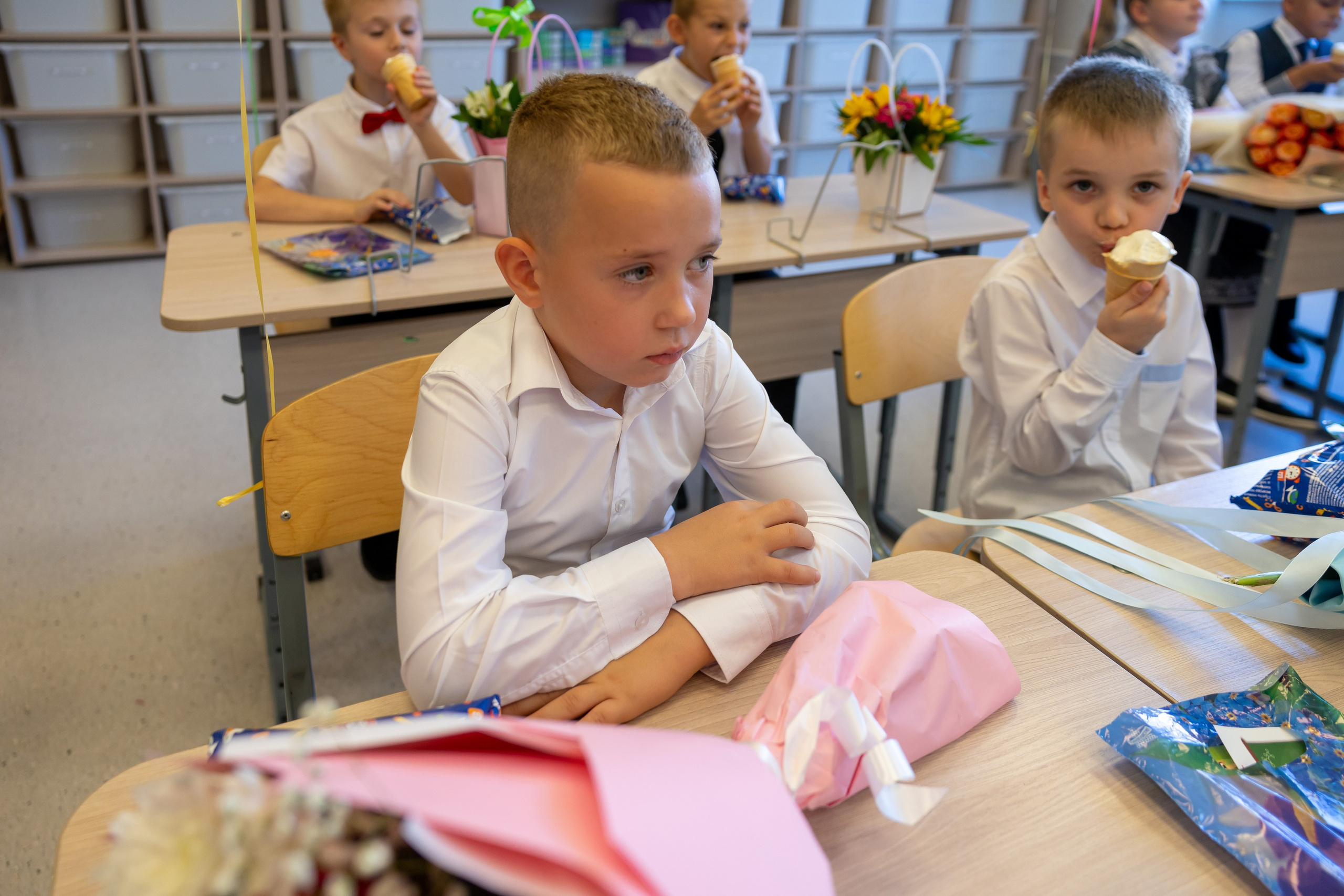 Первый раз в первый класс (репортажная съемка). Фотограф в Серпухове Наталья Руденко