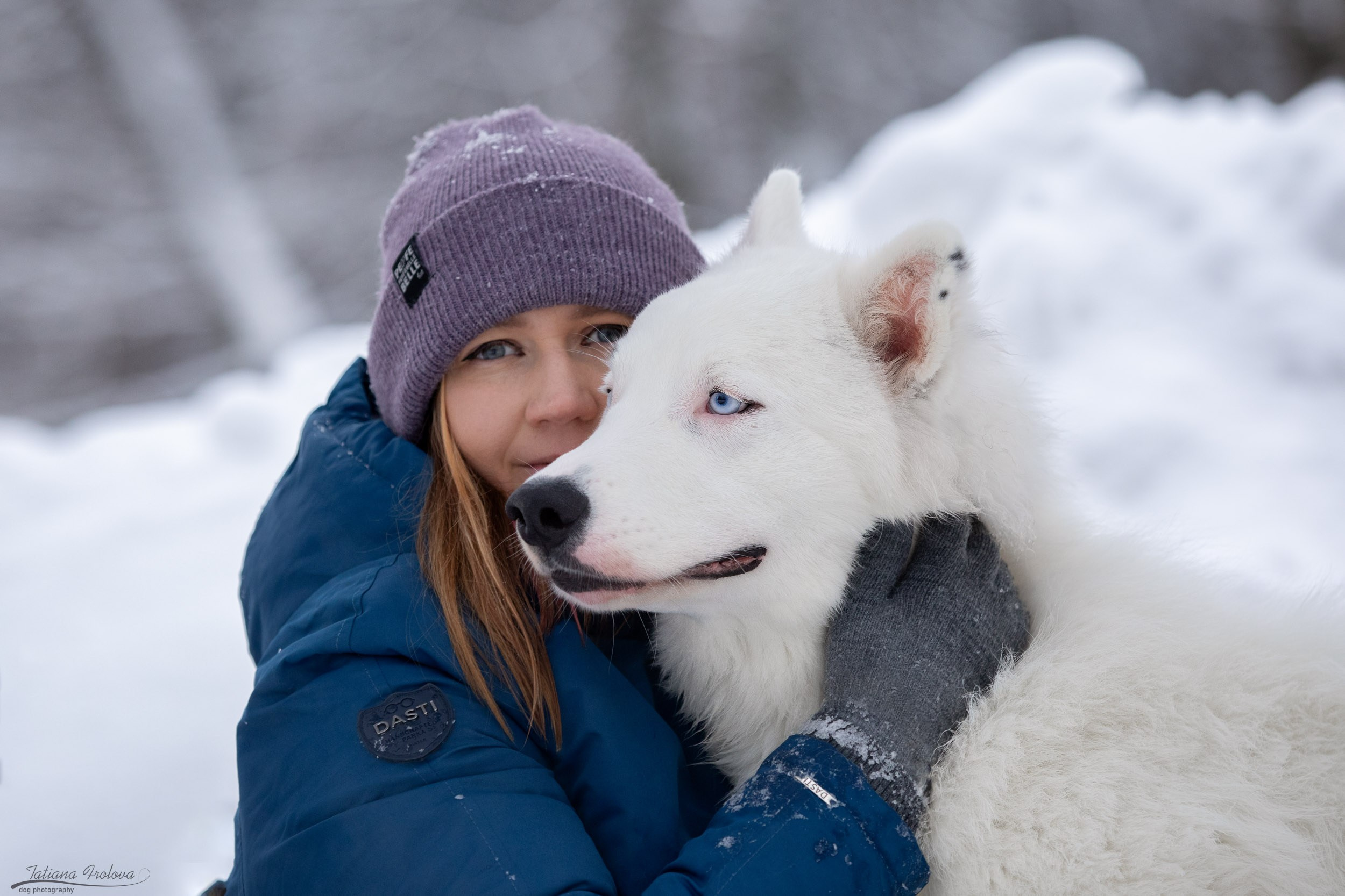 Фотопрогулка в парке Измайлово с якутской лайкой и его хозяйкой. Фотограф-анималист в Москве и Московской области Татьяна Фролова