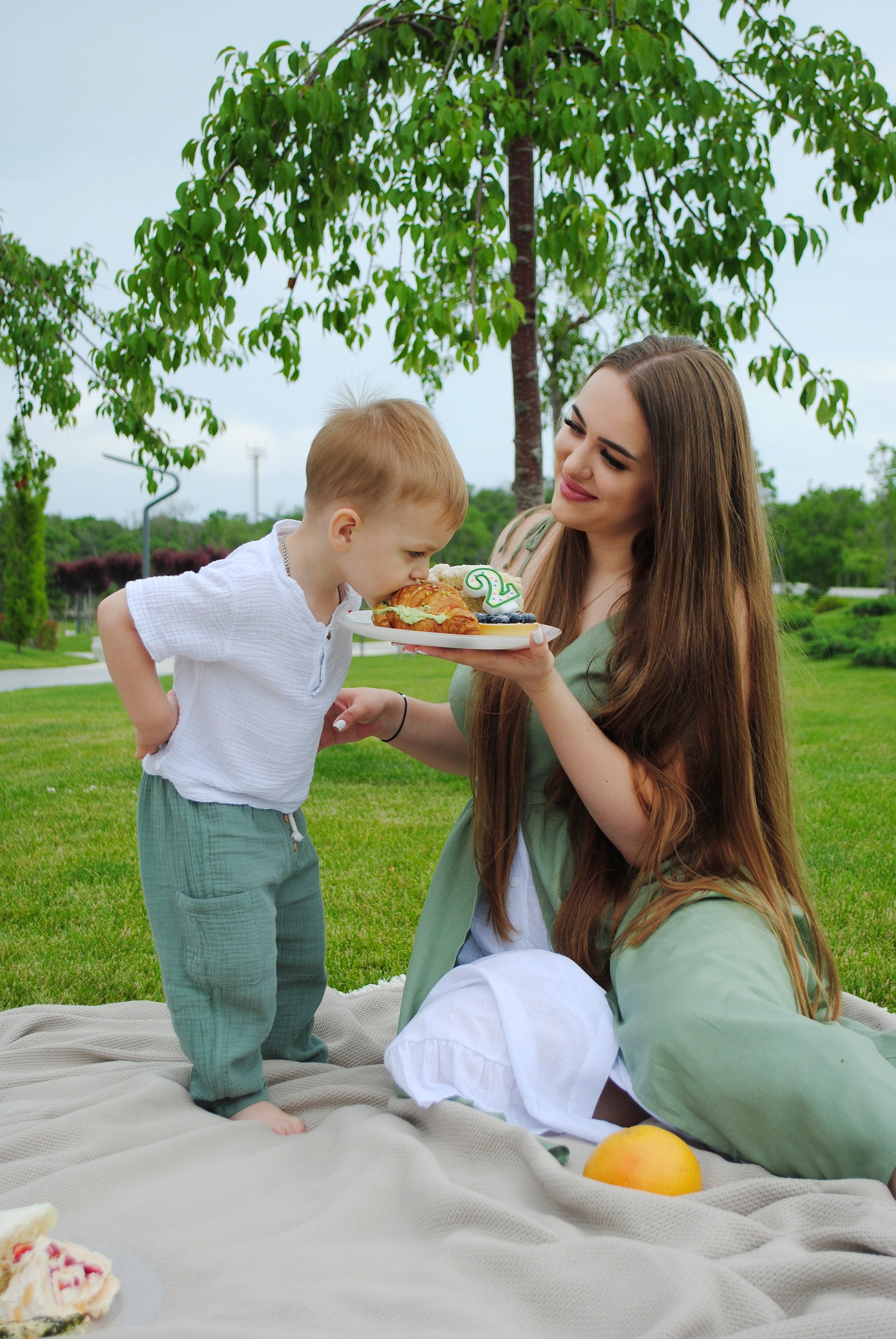 Настя и семья. Фотограф Мария Мусаелян