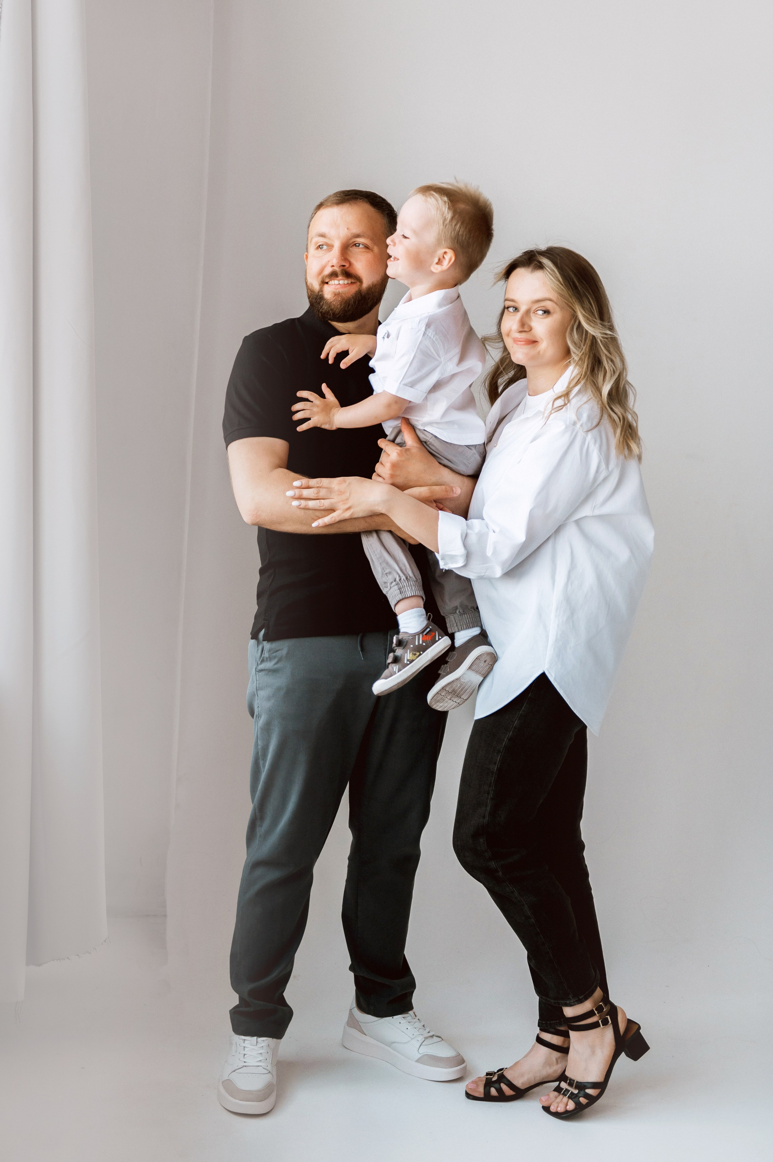 Семья, студия. Анна Смирнова. Фотограф, Москва