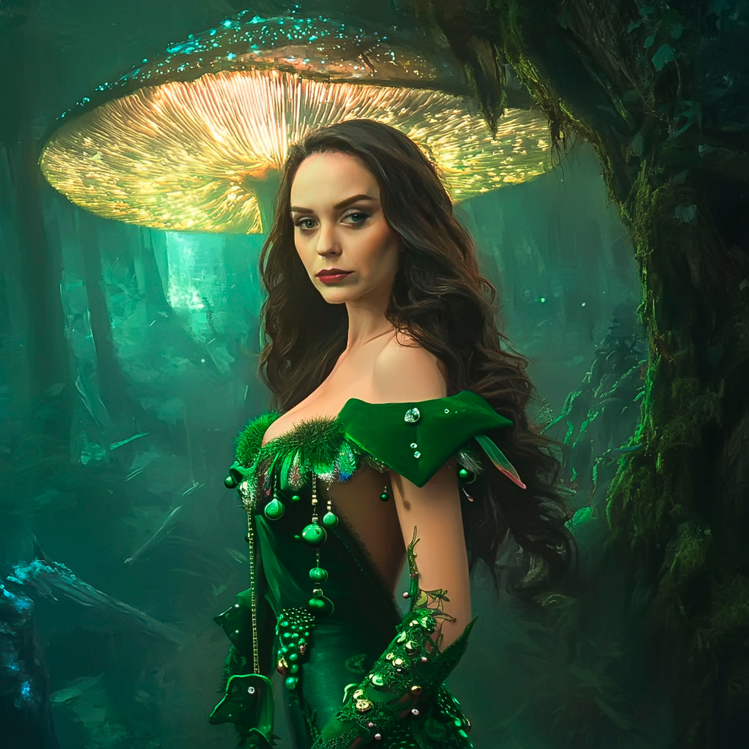 Нейрофотосессия для Марии. Лесной сказочный образ. ФотоХудожник Харитонова Ирина г. Санкт-Петербург