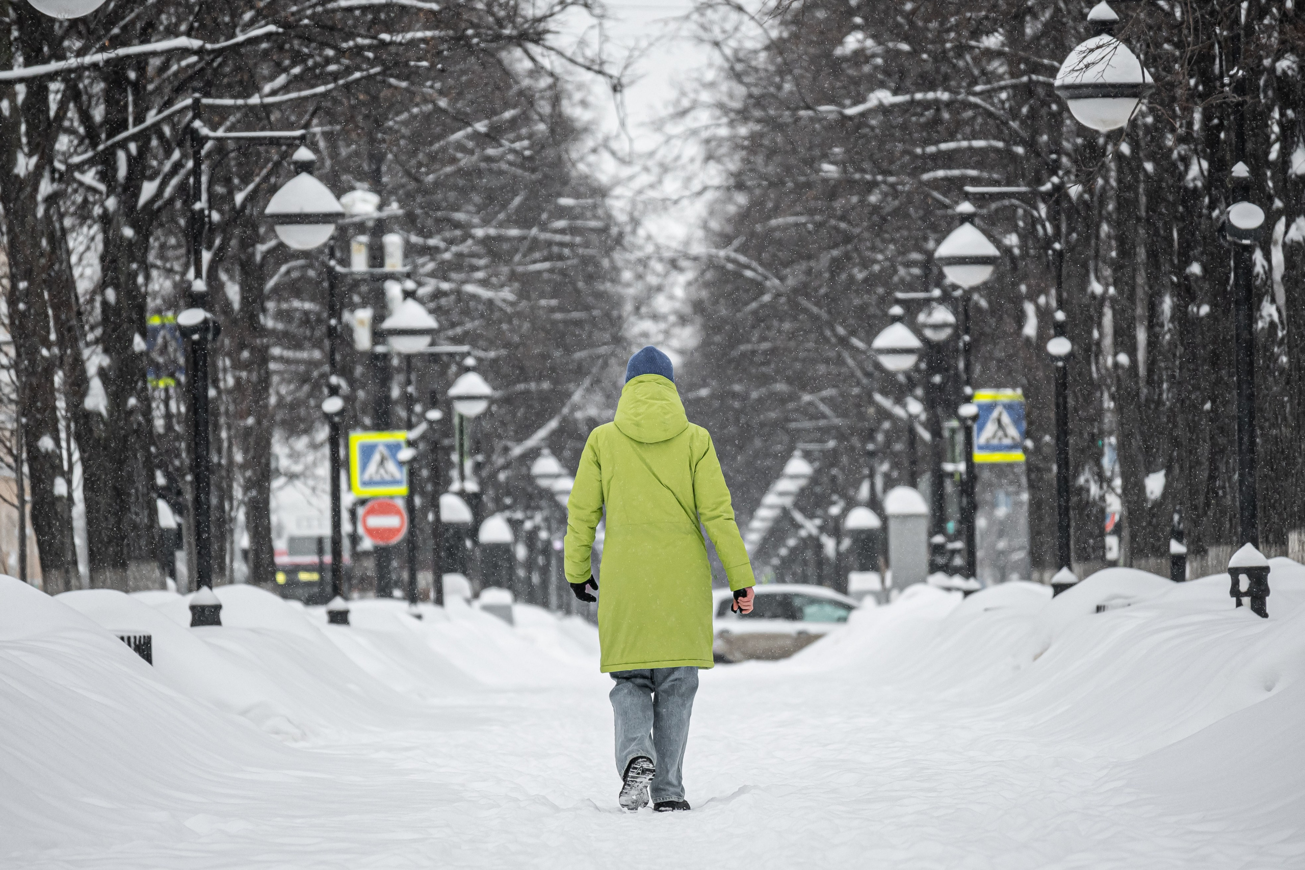 Снегопад. Репортажный фотограф