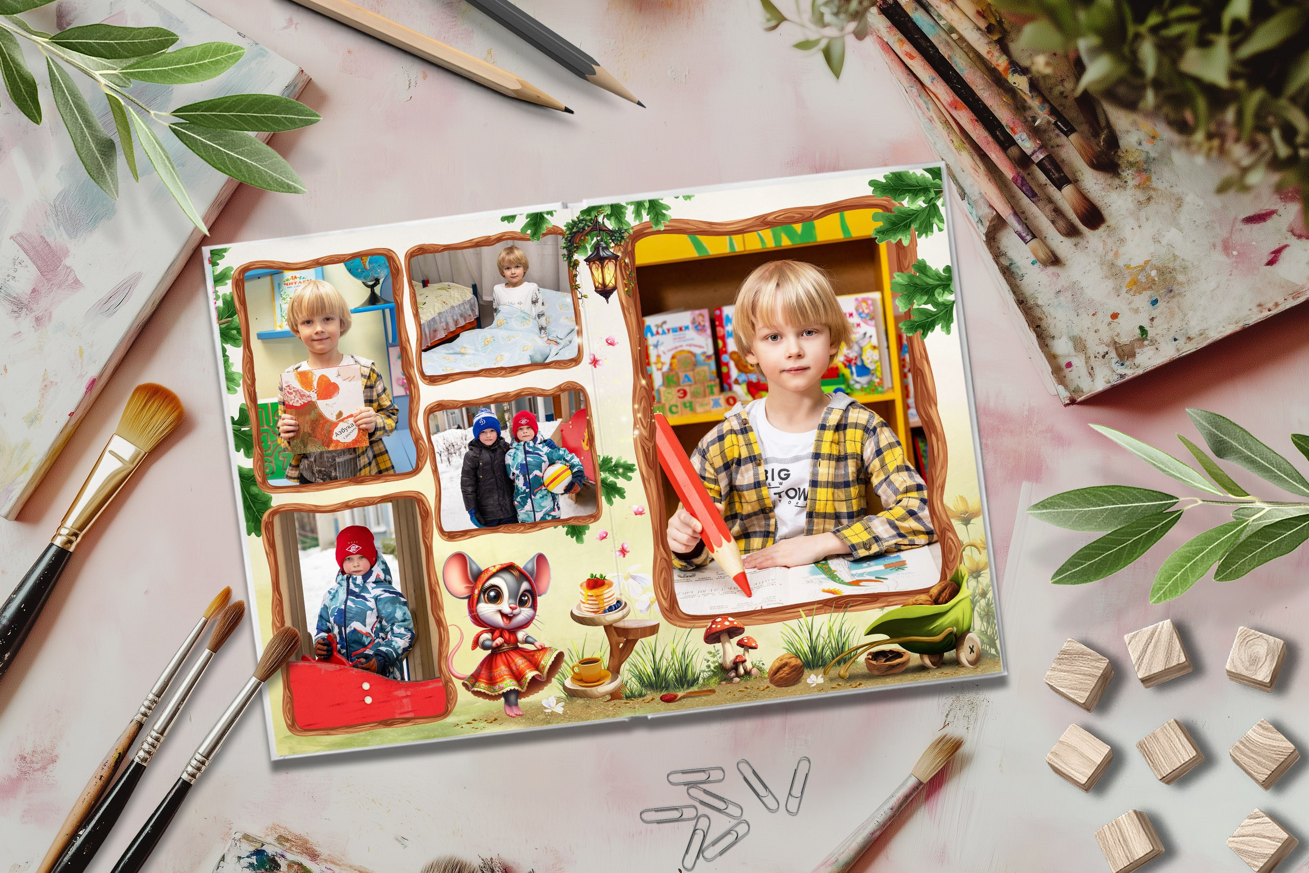 Дизайн «Теремок». Шаблоны и дизайны выпускных альбомов и фотокниг