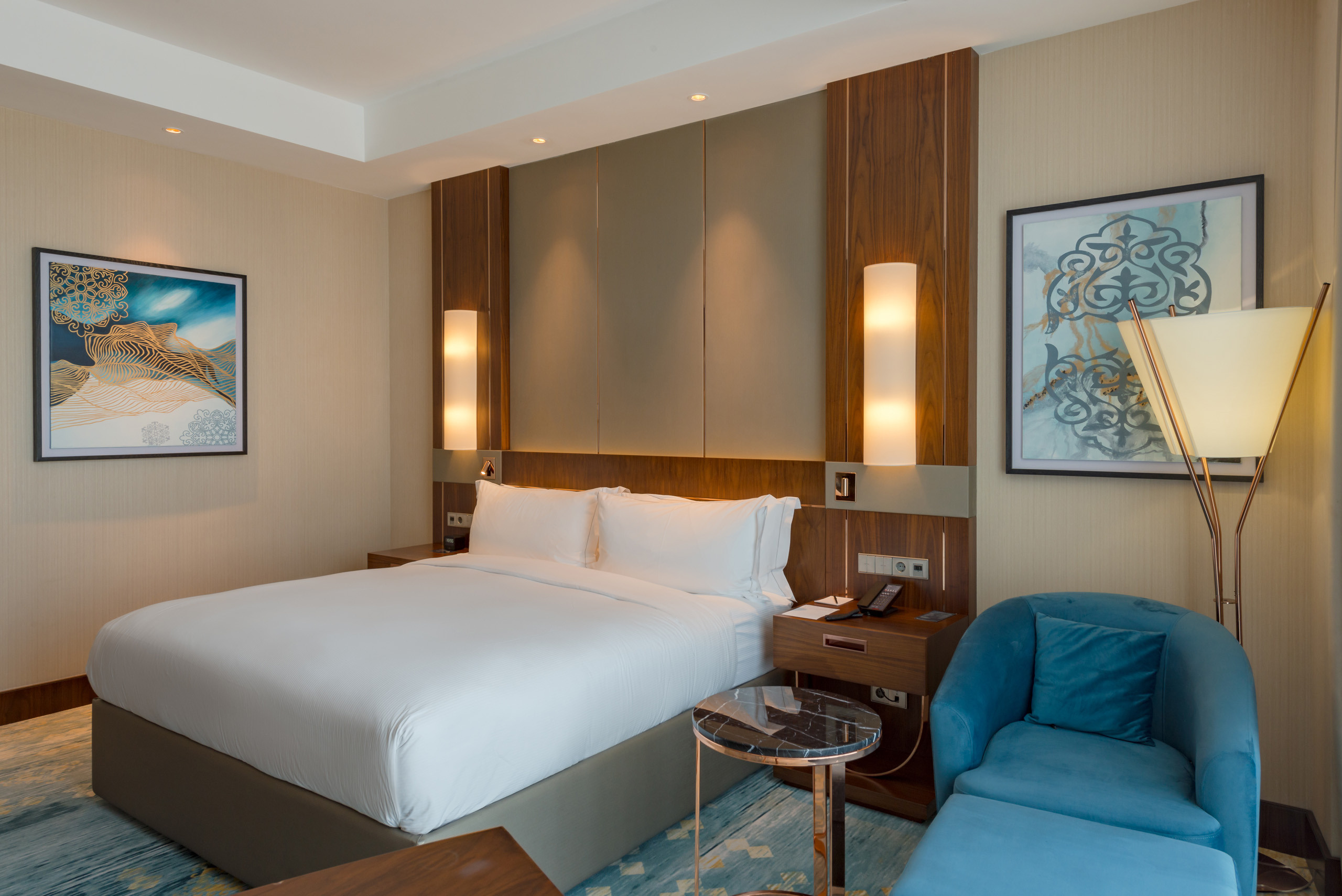 Интерьерная съемка номеров HILTON ASTANA. Фотограф-дизайнер Лейла Кабди