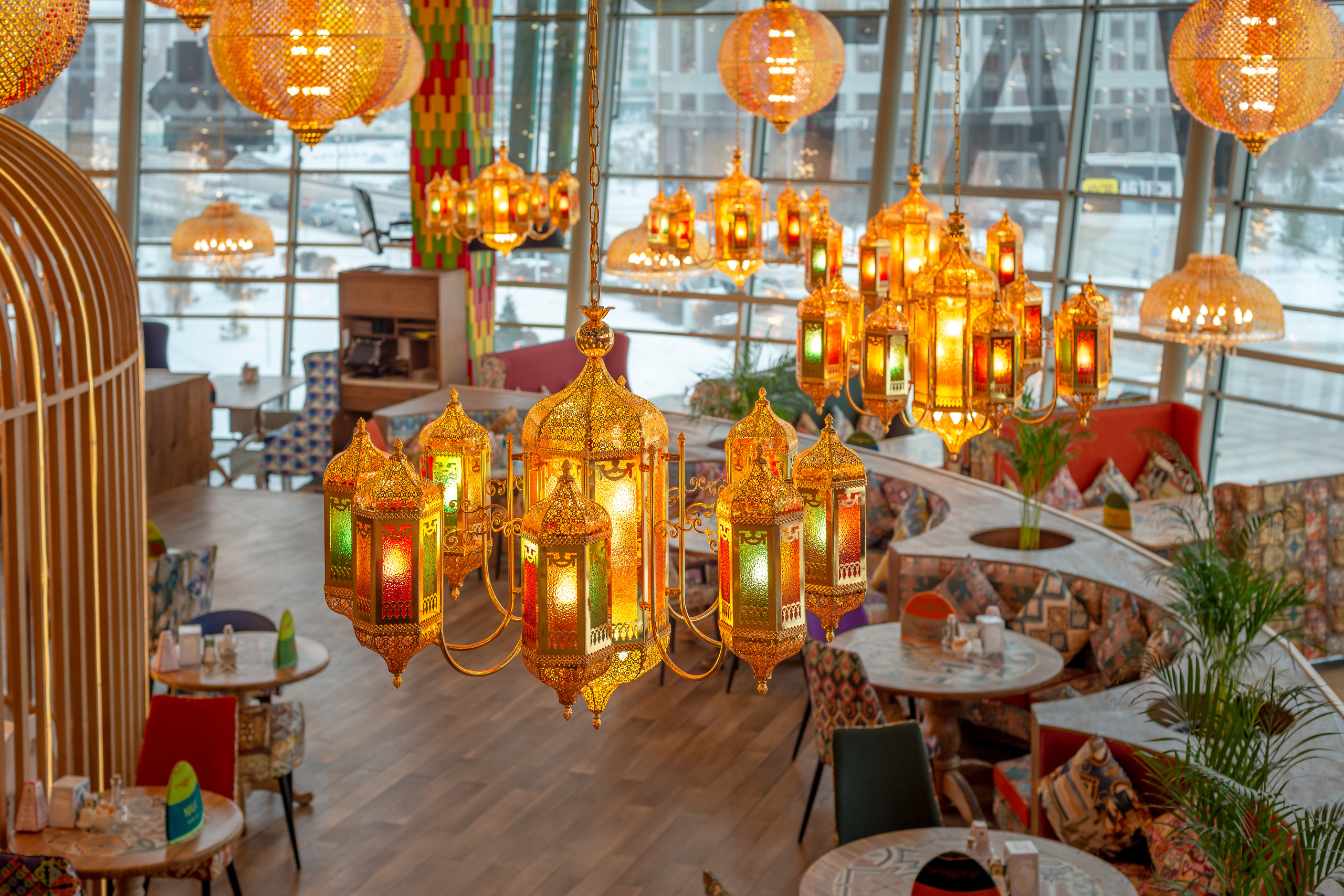 Интерьерная съемка ресторана NAVAT в ТРЦ «Asia Park». Фотограф-дизайнер Лейла Кабди