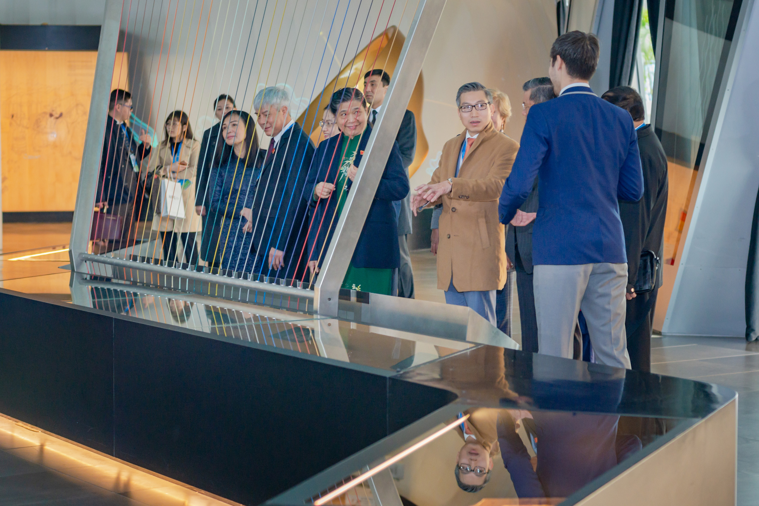 Репортажная съемка посещения Парламентариями стран мира МУЗЕЯ НУР АЛЕМ. Фотограф-дизайнер Лейла Кабди