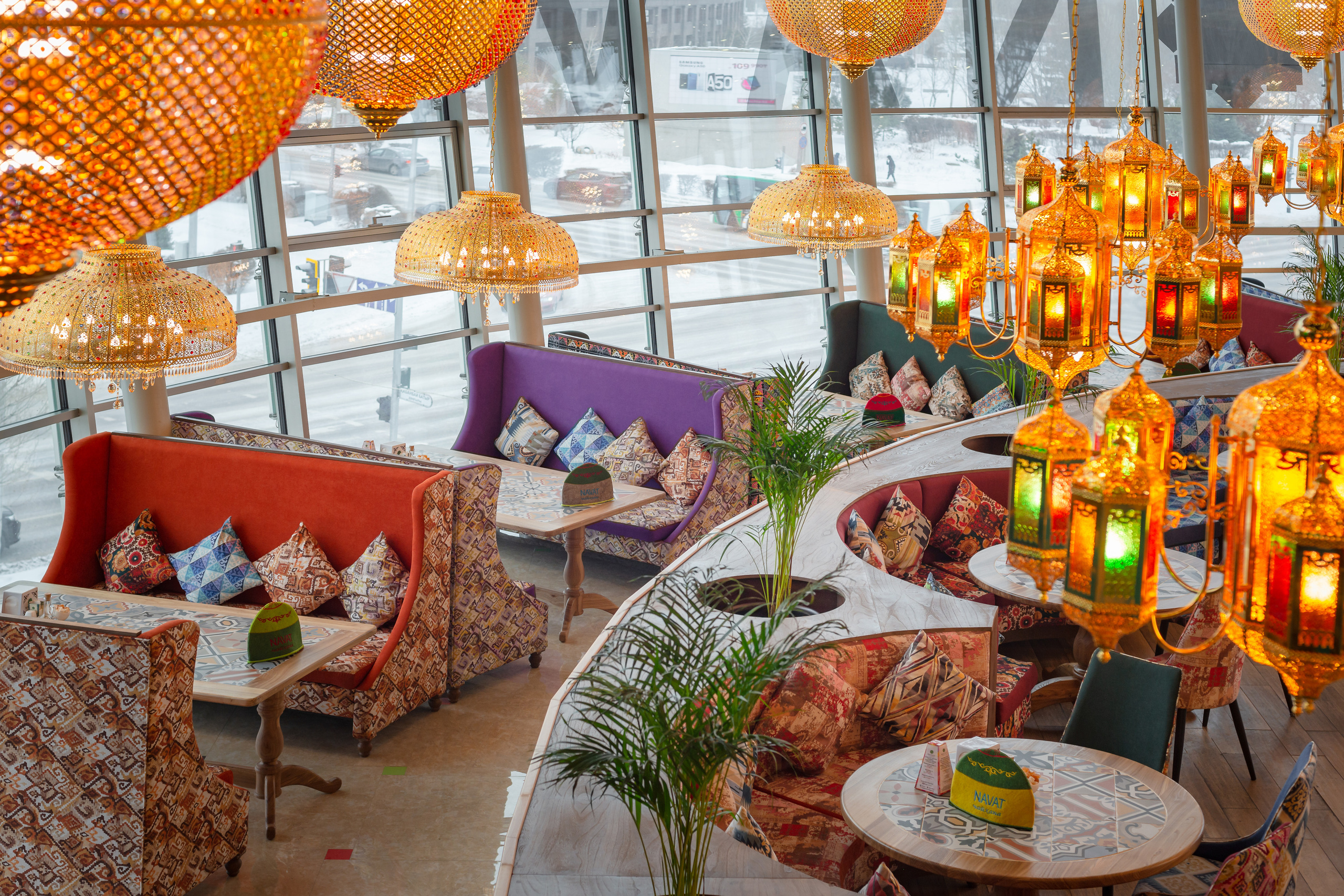 Интерьерная съемка ресторана NAVAT в ТРЦ «Asia Park». Фотограф-дизайнер Лейла Кабди