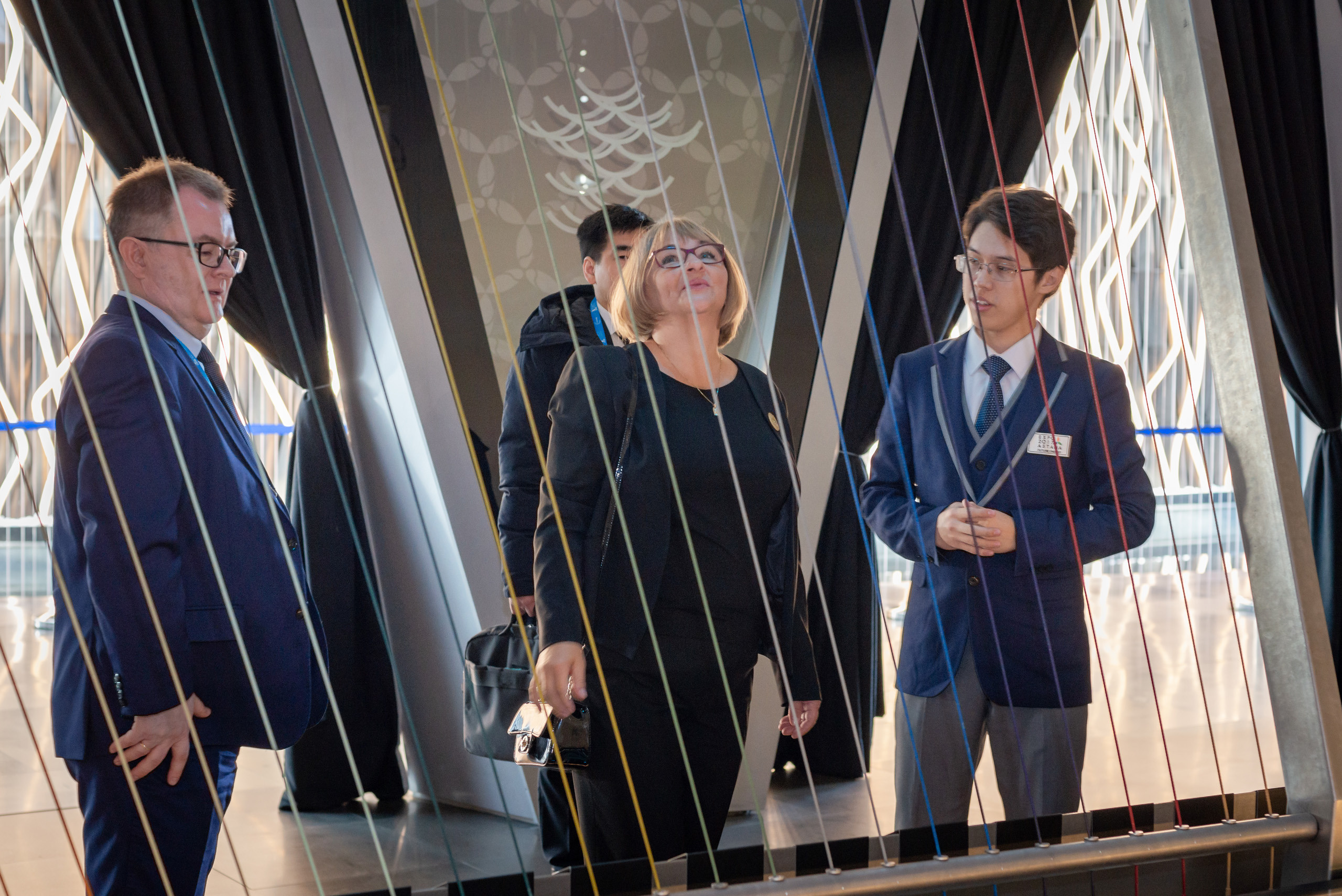 Репортажная съемка посещения Парламентариями стран мира МУЗЕЯ НУР АЛЕМ. Фотограф-дизайнер Лейла Кабди