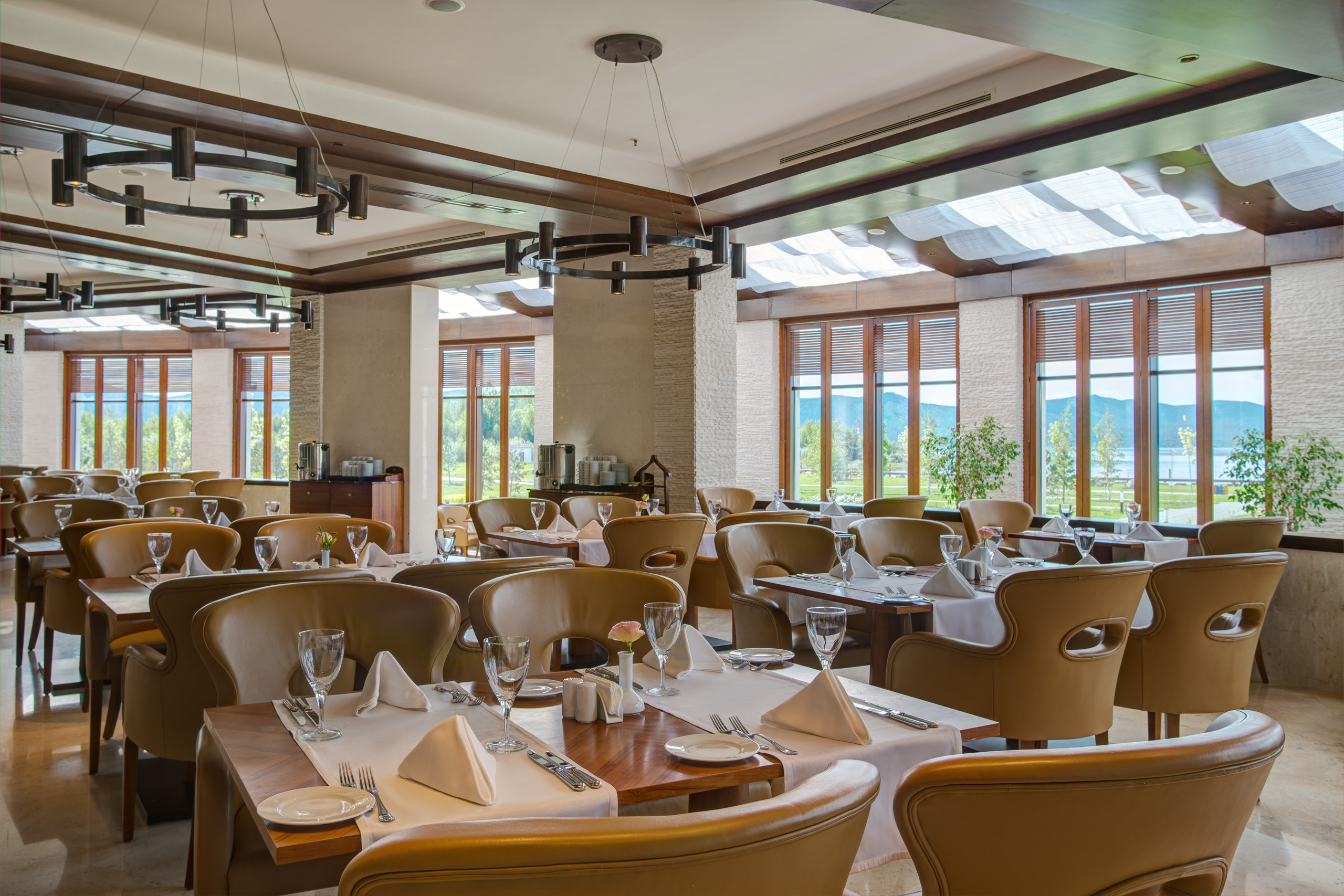 Интерьерная съемка ресторанов RIXOS BOROVOE. Фотограф-дизайнер Лейла Кабди