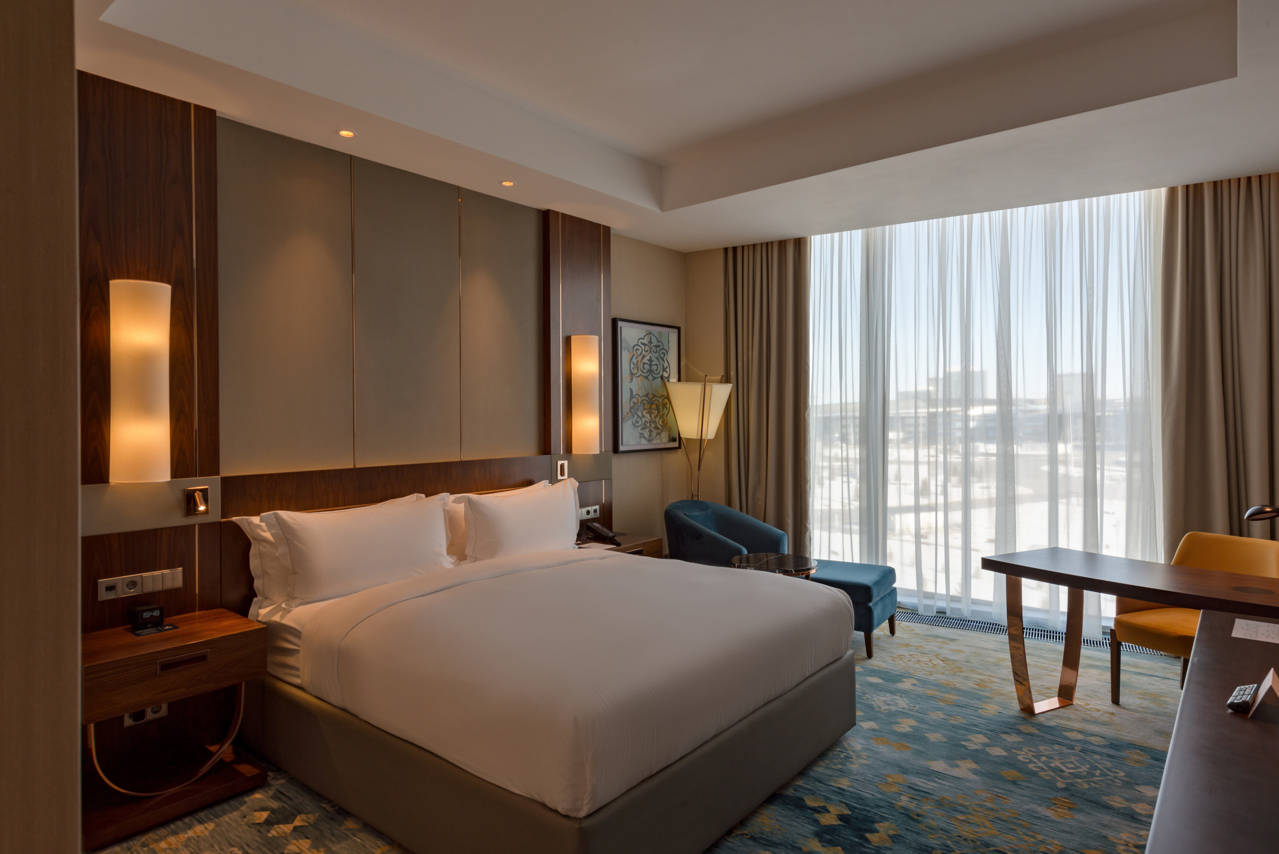 Интерьерная съемка номеров HILTON ASTANA. Фотограф-дизайнер Лейла Кабди