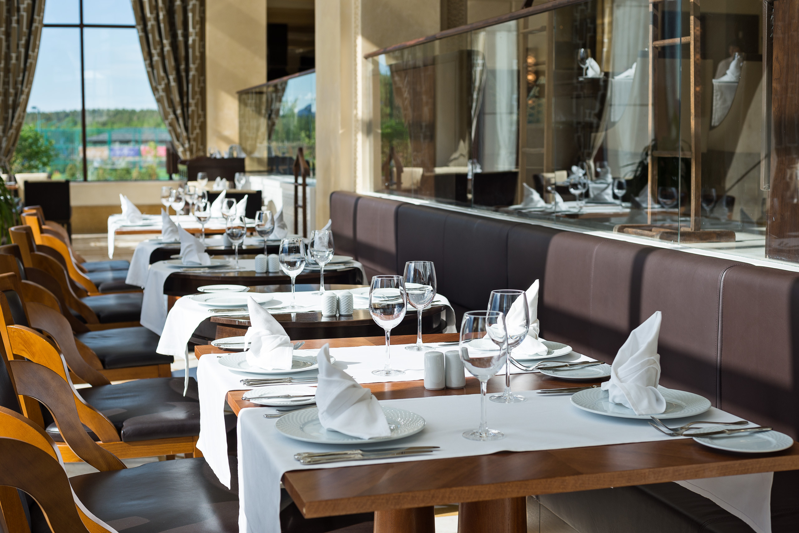 Интерьерная съемка ресторанов RIXOS BOROVOE. Фотограф-дизайнер Лейла Кабди