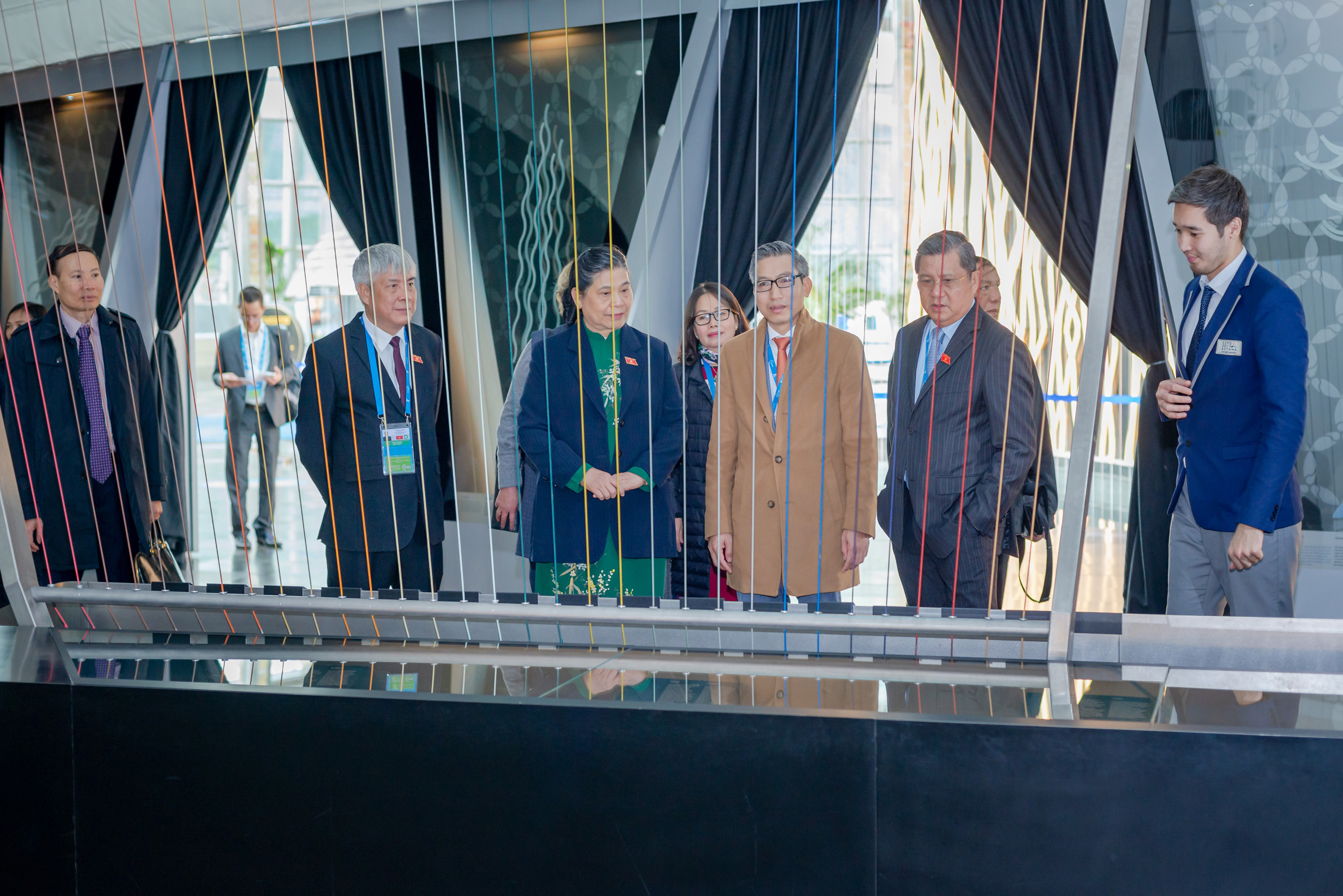 Репортажная съемка посещения Парламентариями стран мира МУЗЕЯ НУР АЛЕМ. Фотограф-дизайнер Лейла Кабди