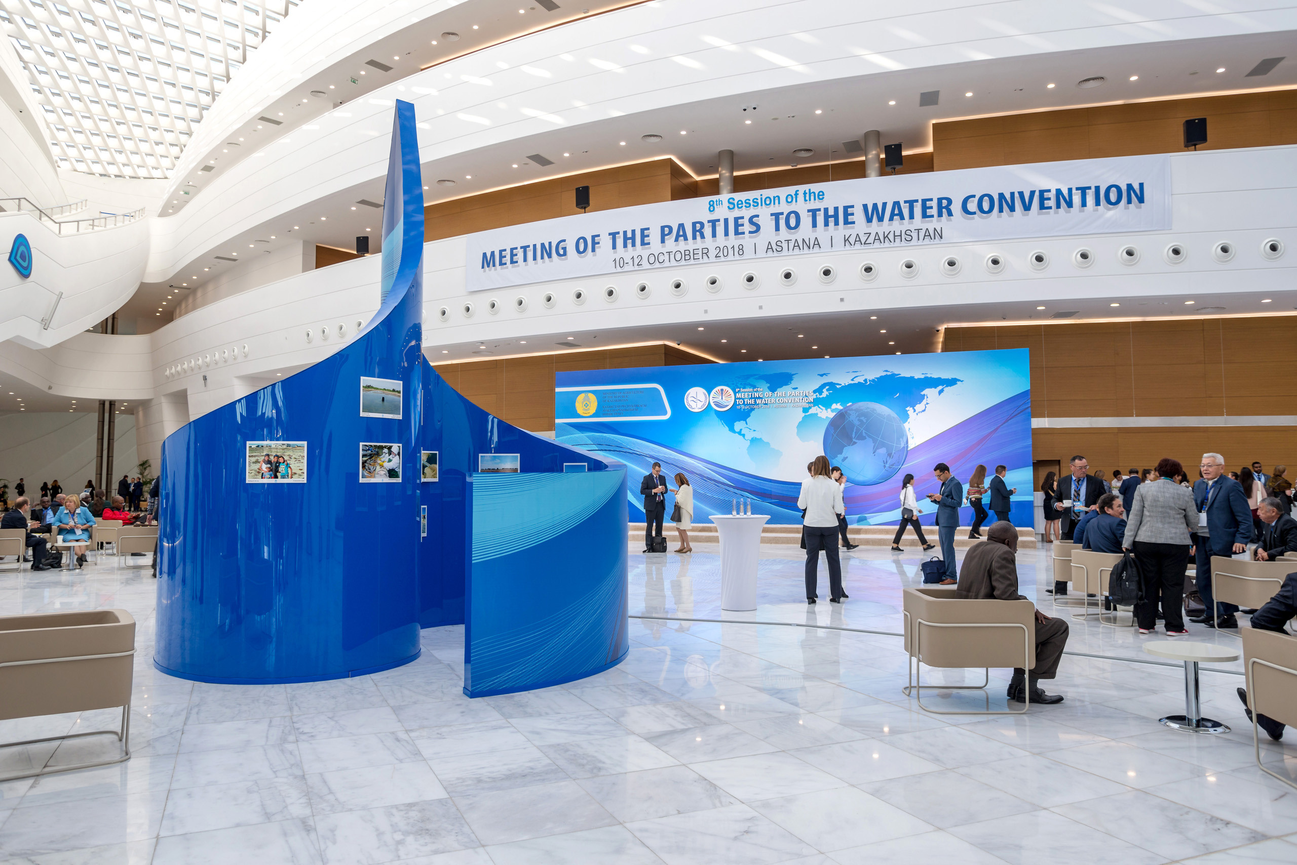 Репортажная съемка сессии ООН в Астане по проблемам воды. Фотограф-дизайнер Лейла Кабди