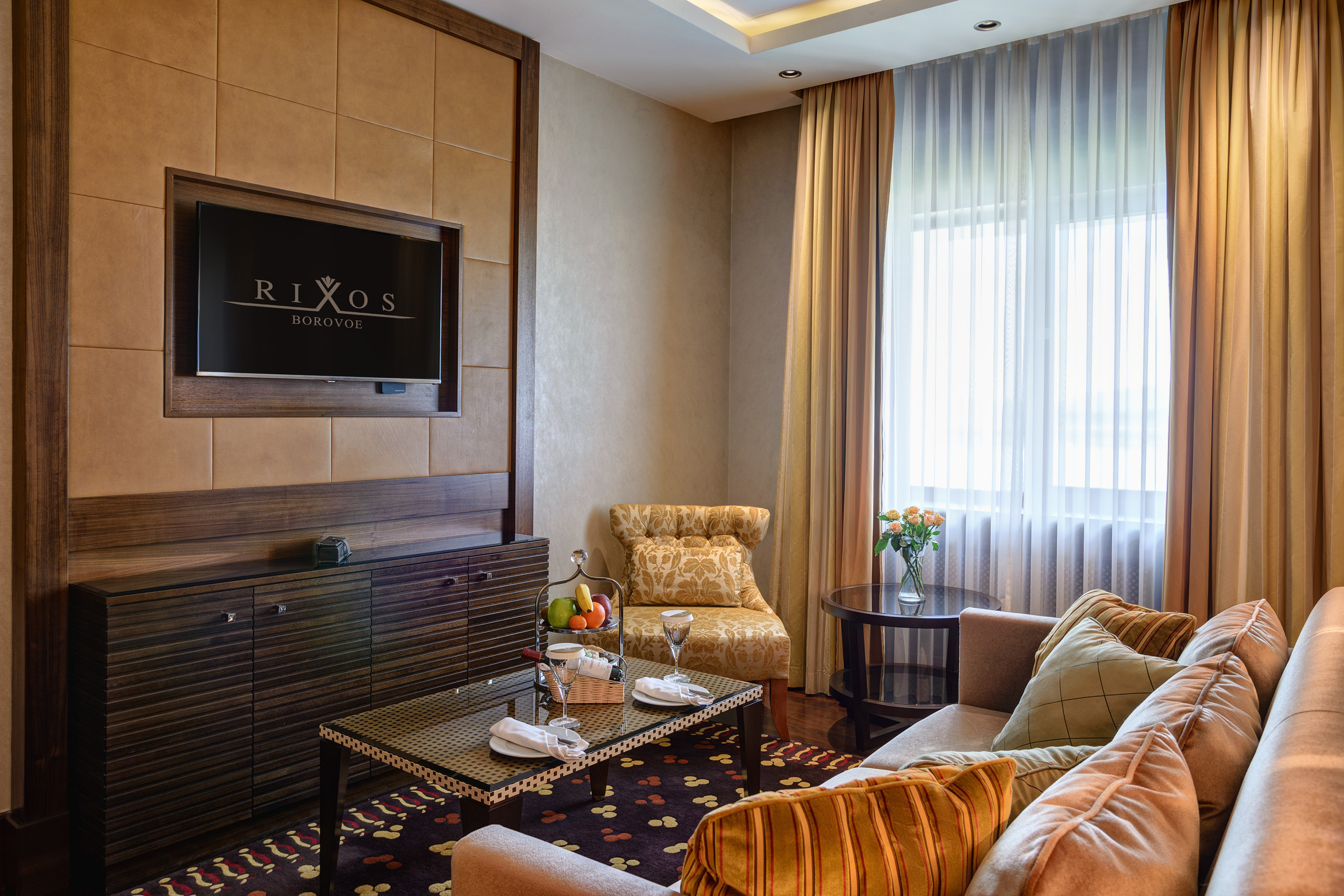 Интерьерная съемка номеров RIXOS BOROVOE. Фотограф-дизайнер Лейла Кабди