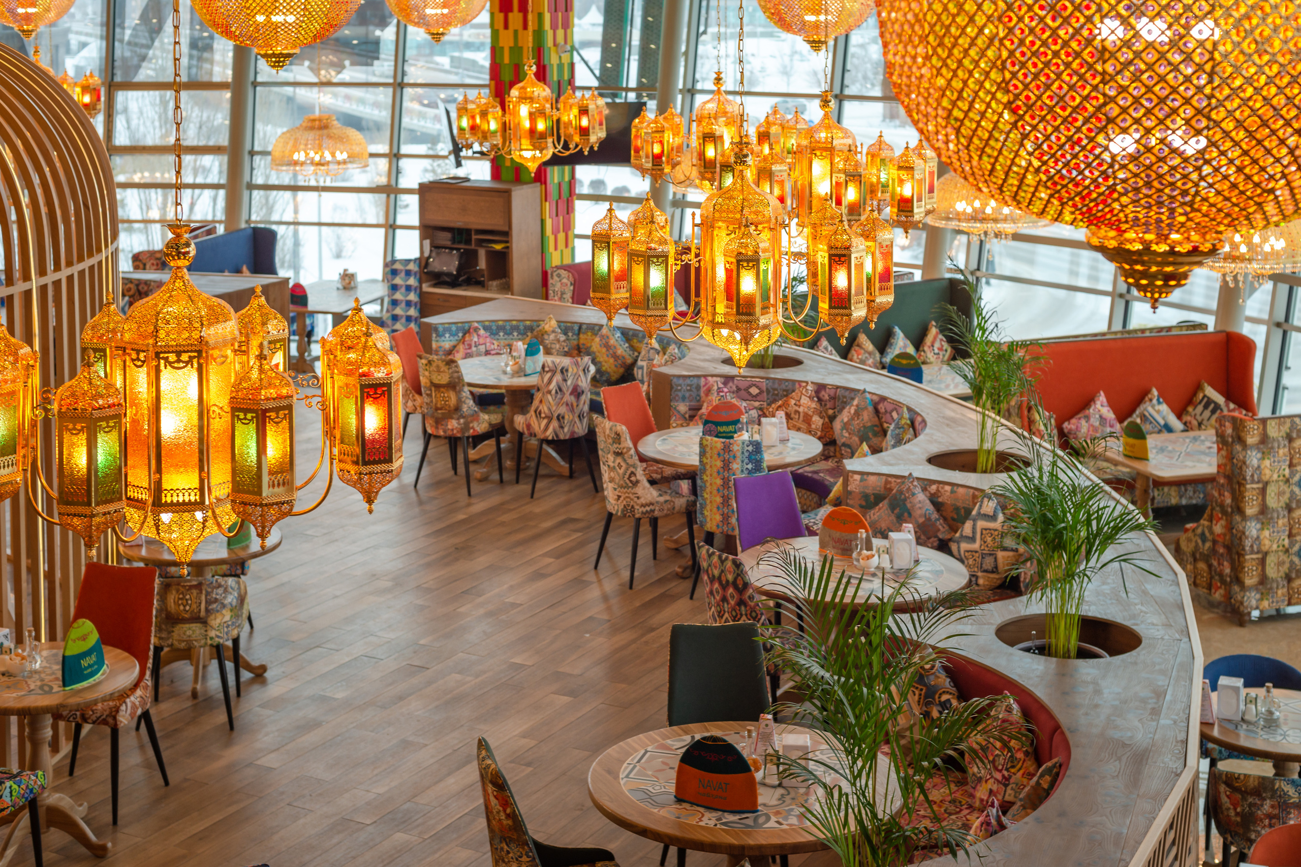 Интерьерная съемка ресторана NAVAT в ТРЦ «Asia Park». Фотограф-дизайнер Лейла Кабди
