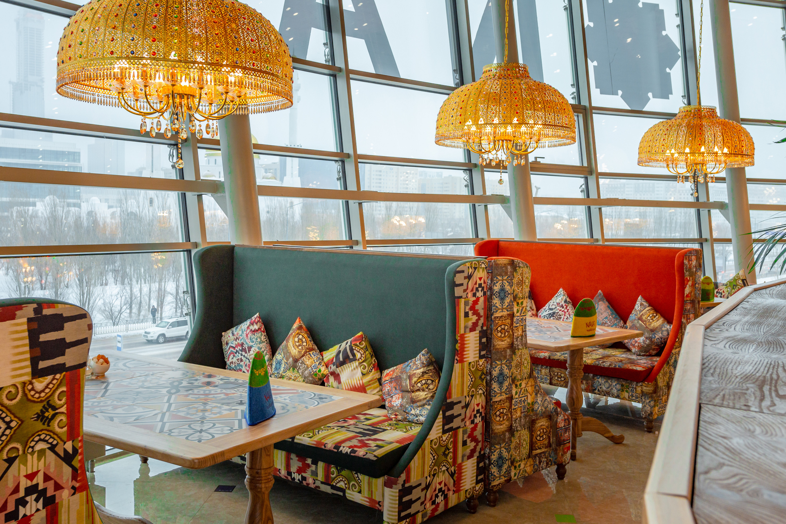 Интерьерная съемка ресторана NAVAT в ТРЦ «Asia Park». Фотограф-дизайнер Лейла Кабди