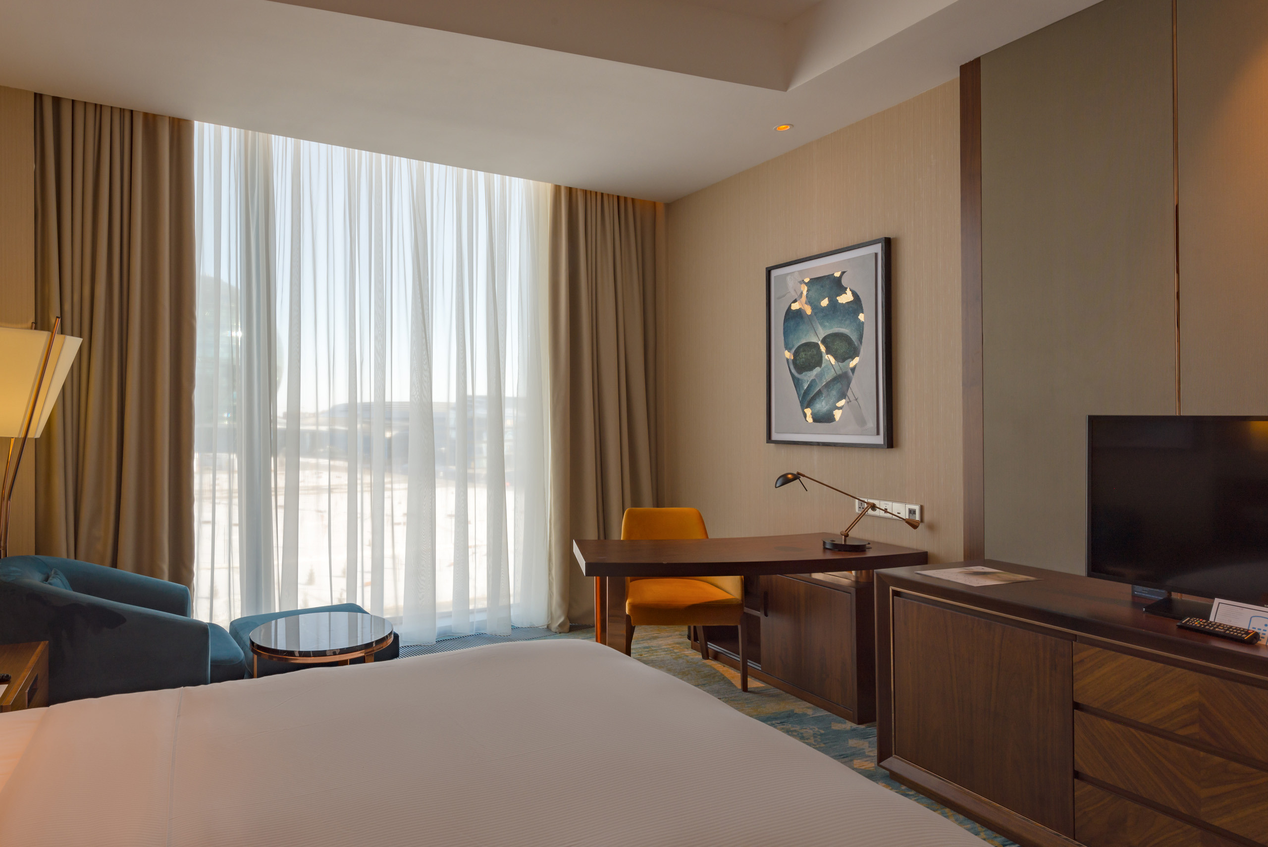 Интерьерная съемка номеров HILTON ASTANA. Фотограф-дизайнер Лейла Кабди