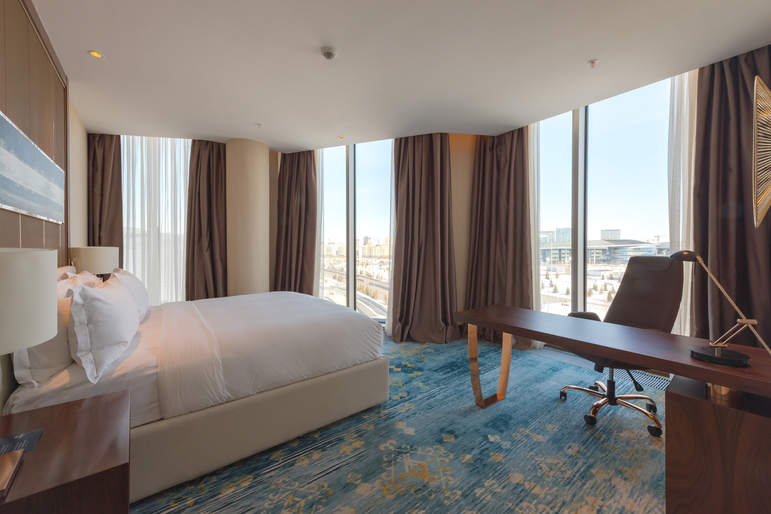 Интерьерная съемка номеров HILTON ASTANA. Фотограф-дизайнер Лейла Кабди