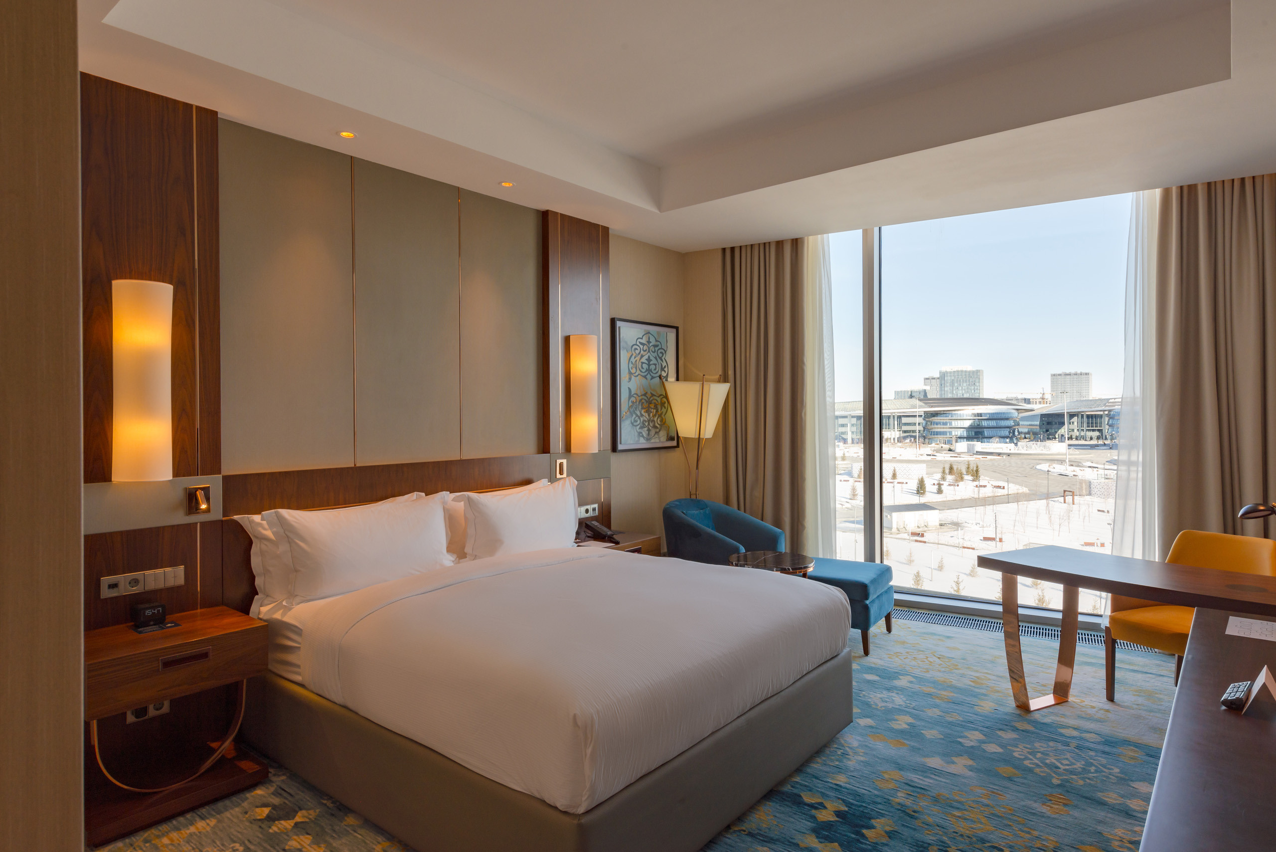 Интерьерная съемка номеров HILTON ASTANA. Фотограф-дизайнер Лейла Кабди