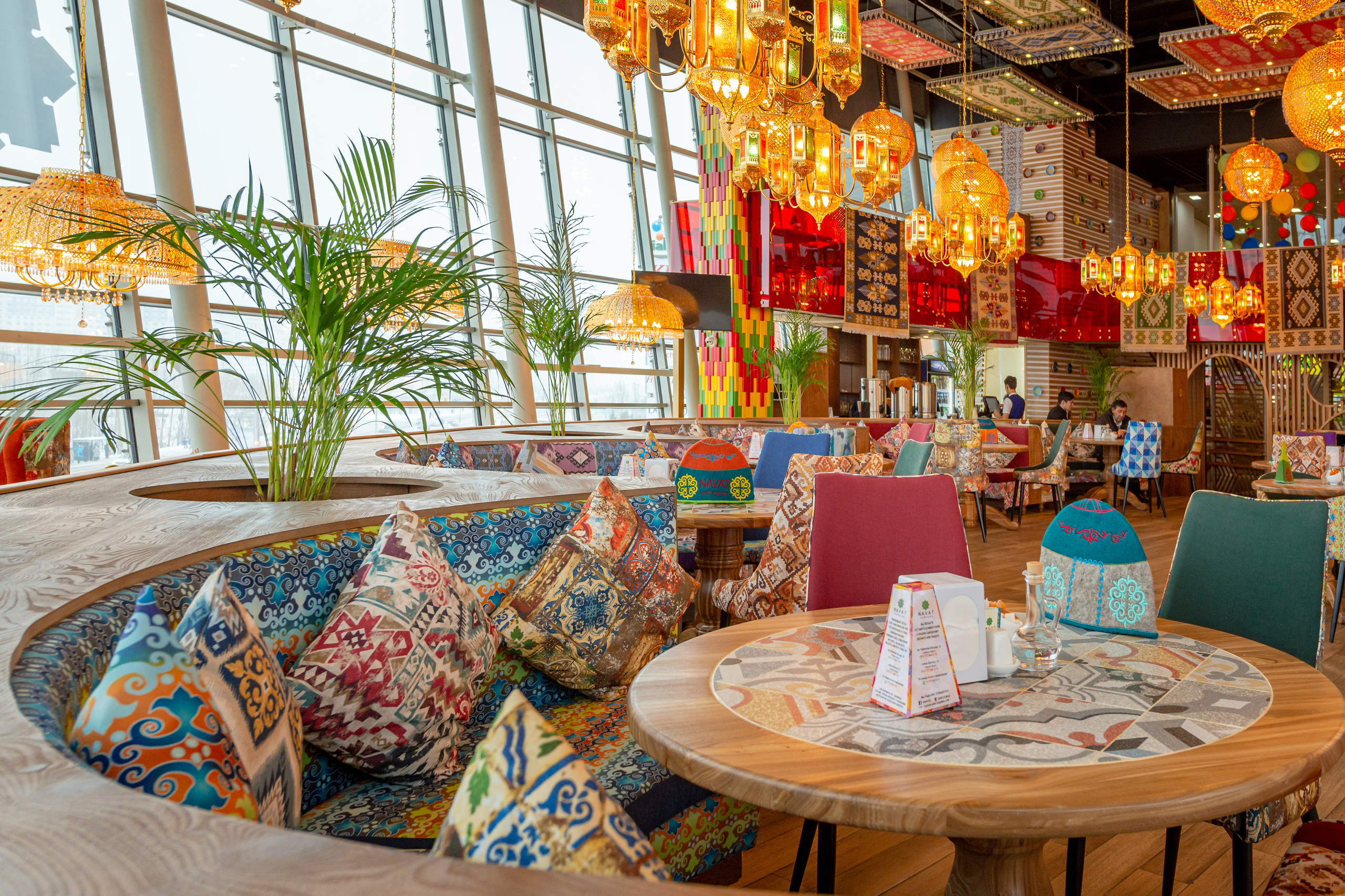 Интерьерная съемка ресторана NAVAT в ТРЦ «Asia Park». Фотограф-дизайнер Лейла Кабди