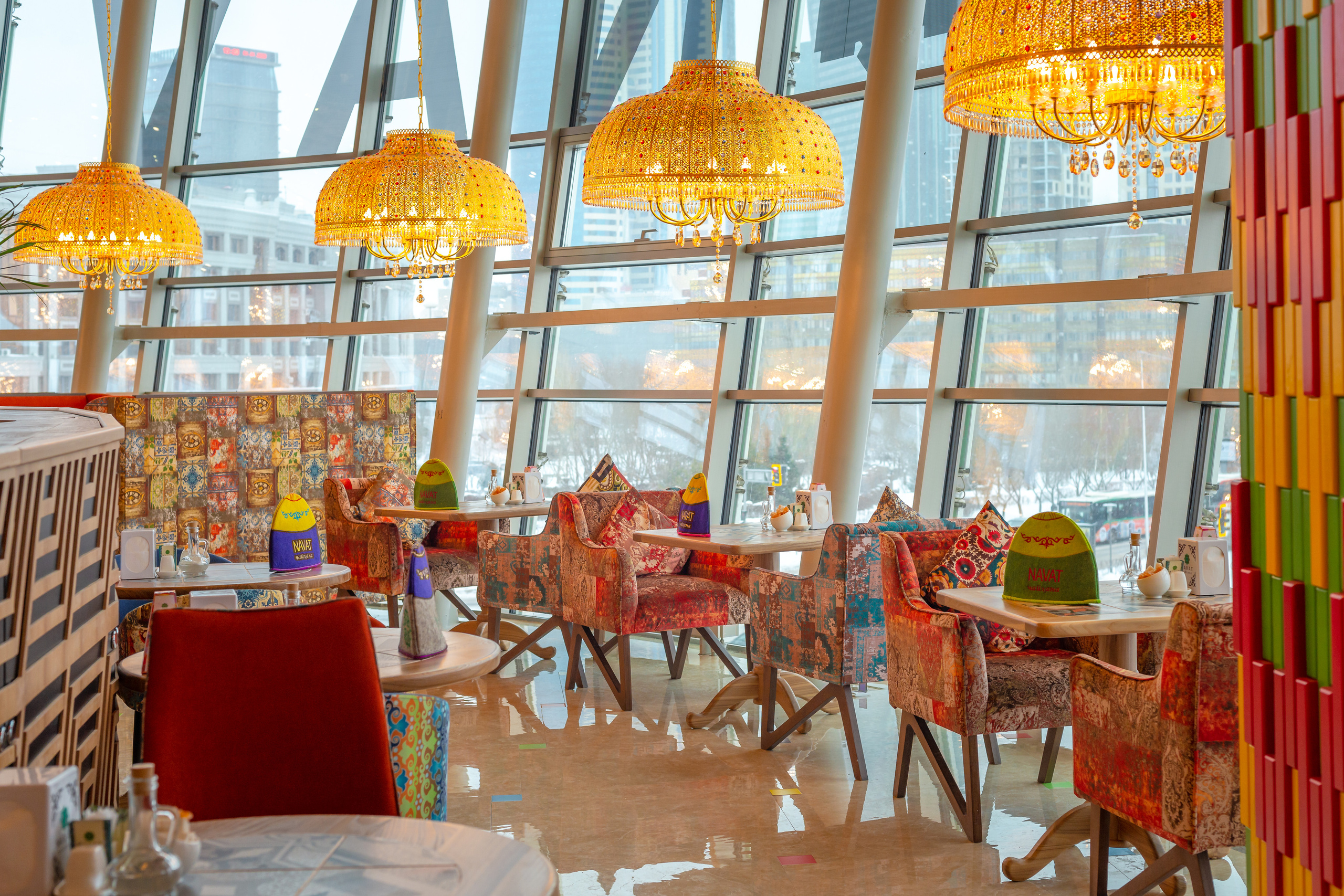 Интерьерная съемка ресторана NAVAT в ТРЦ «Asia Park». Фотограф-дизайнер Лейла Кабди
