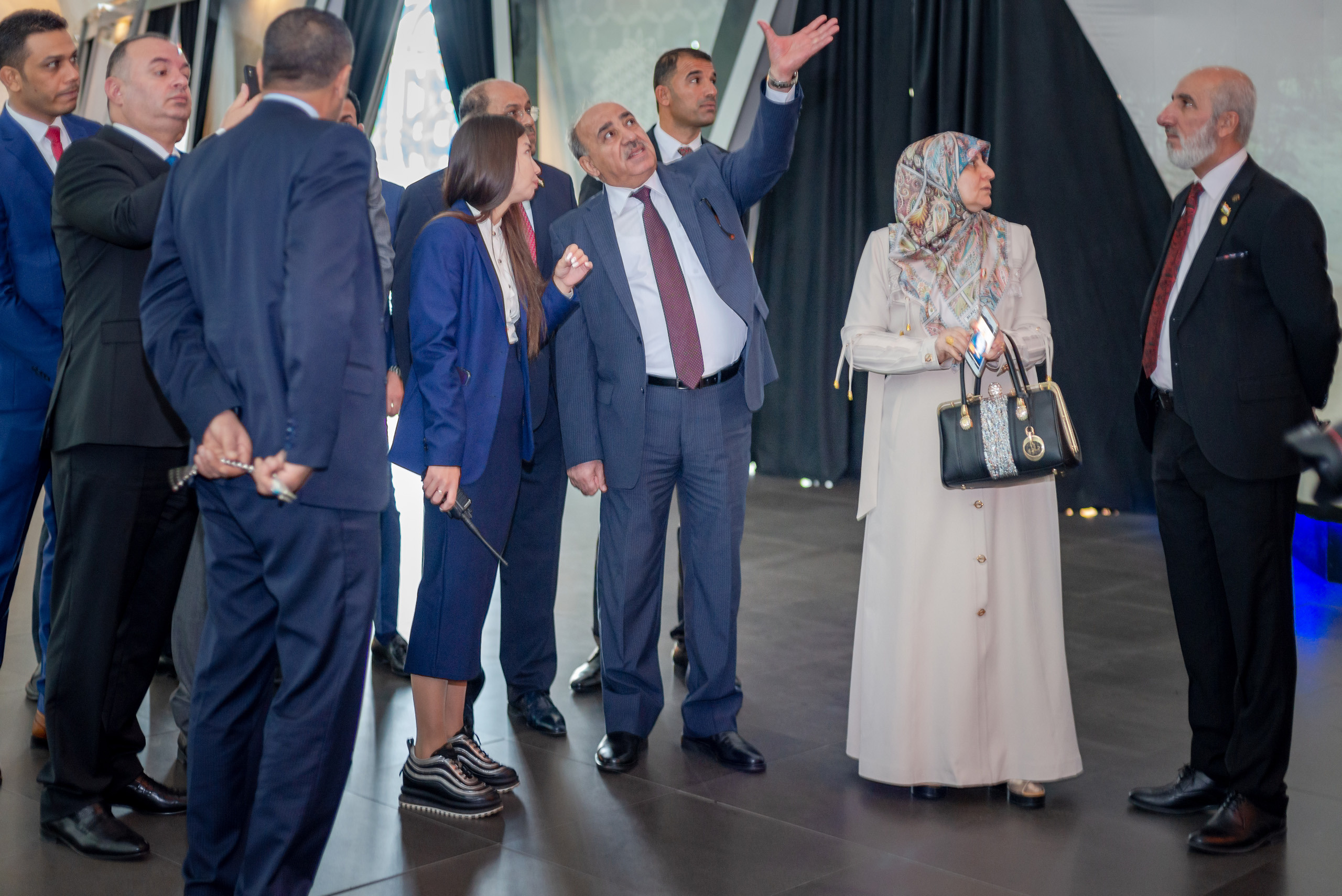 Репортажная съемка посещения Парламентариями стран мира МУЗЕЯ НУР АЛЕМ. Фотограф-дизайнер Лейла Кабди