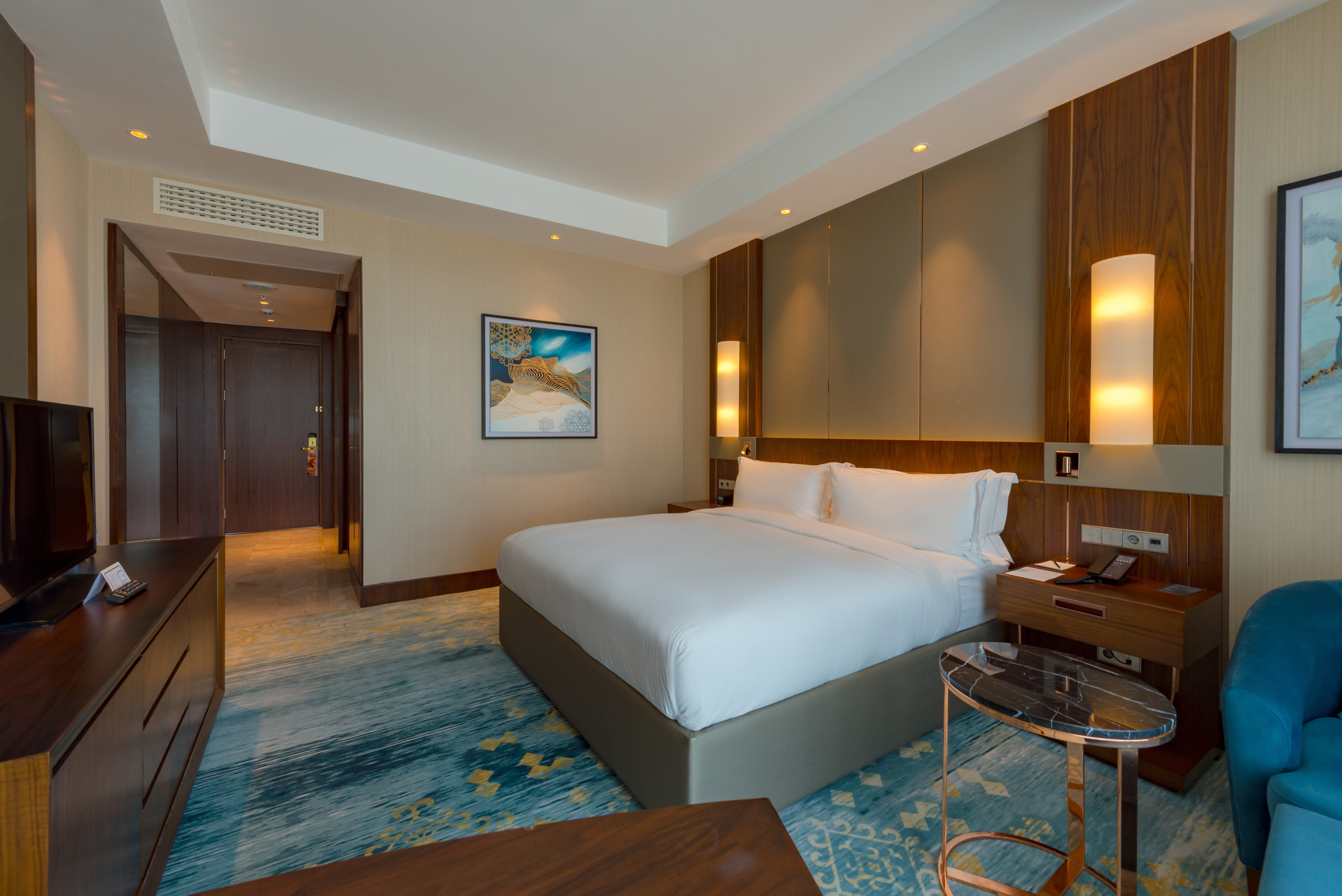 Интерьерная съемка номеров HILTON ASTANA. Фотограф-дизайнер Лейла Кабди