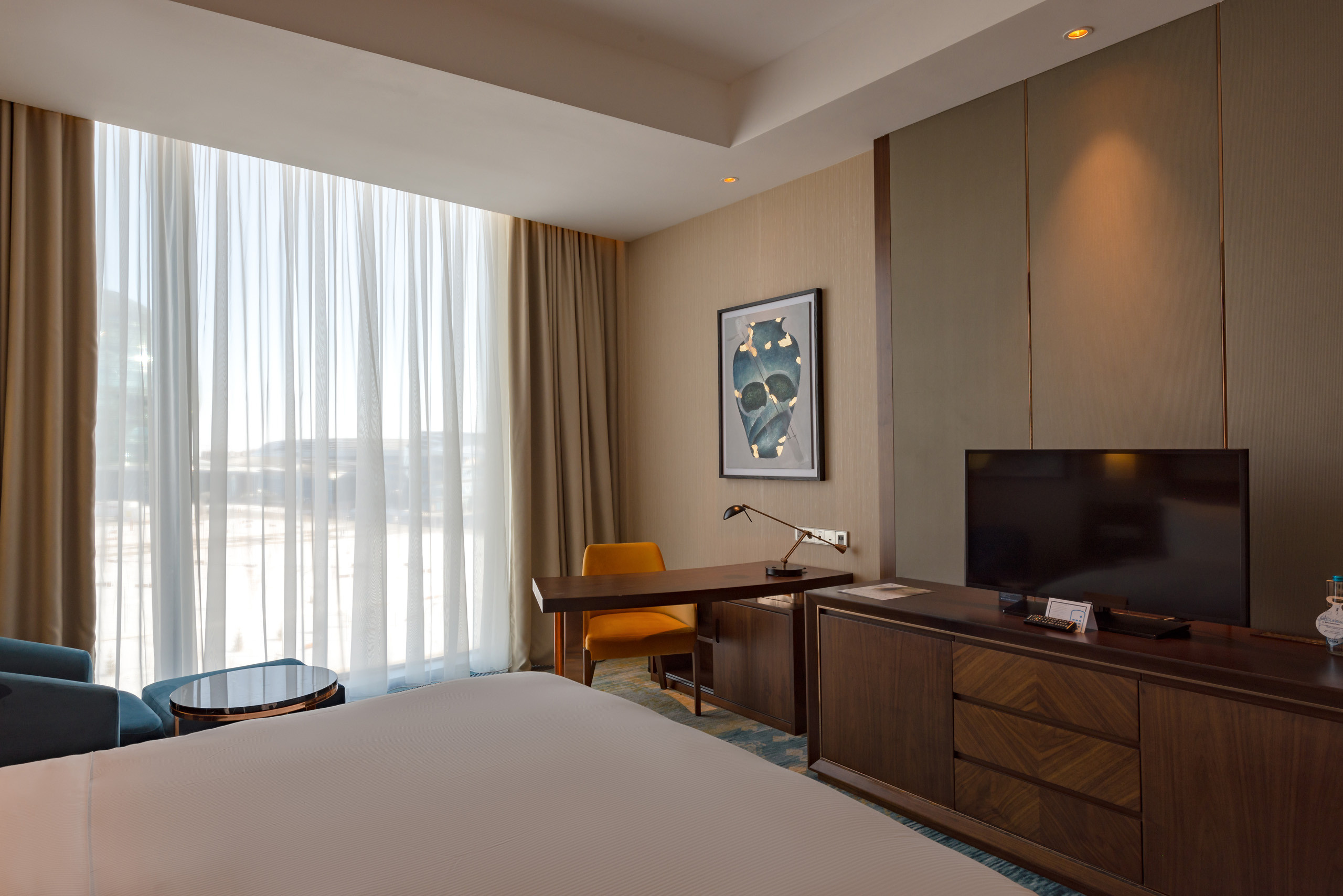 Интерьерная съемка номеров HILTON ASTANA. Фотограф-дизайнер Лейла Кабди