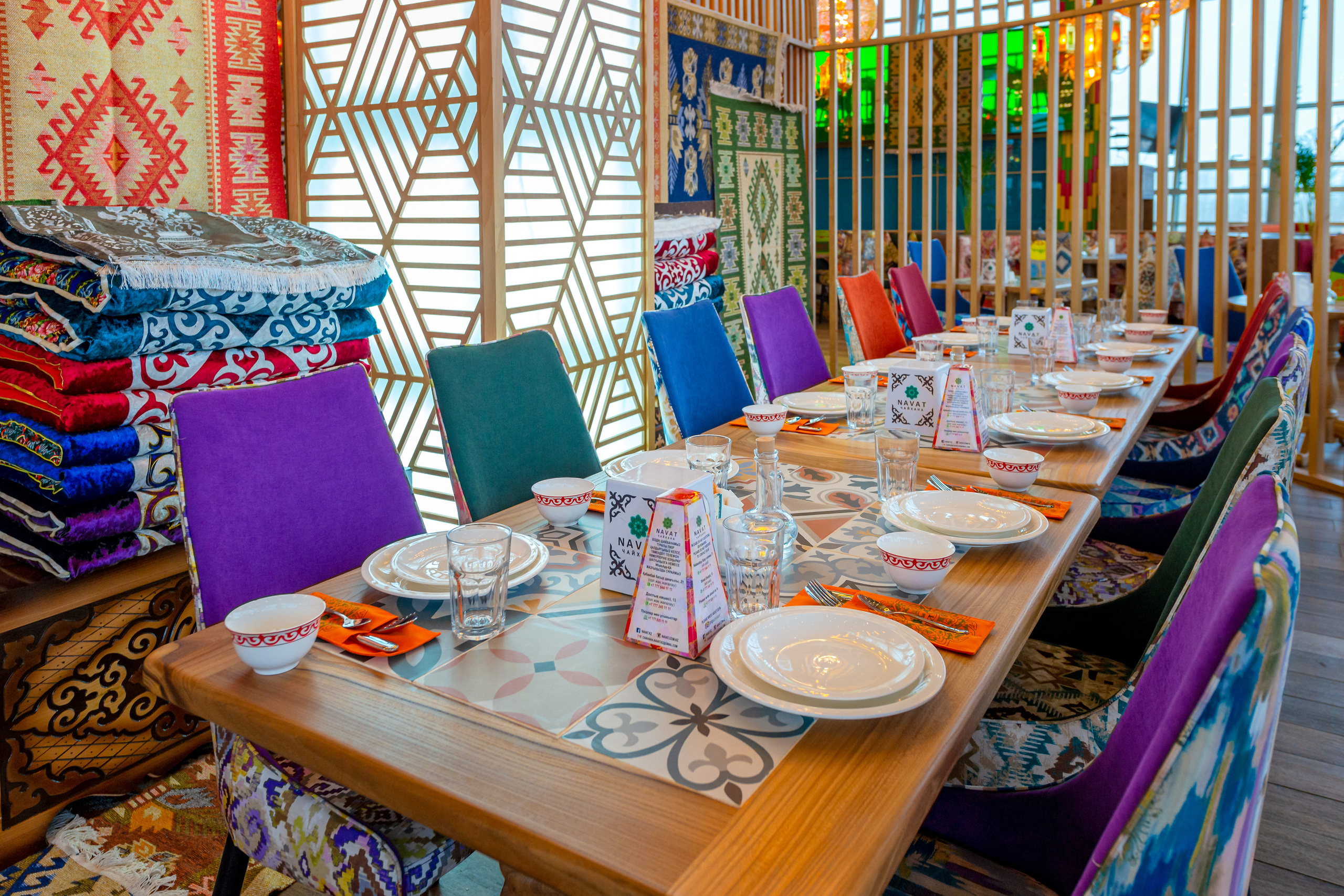 Интерьерная съемка ресторана NAVAT в ТРЦ «Asia Park». Фотограф-дизайнер Лейла Кабди