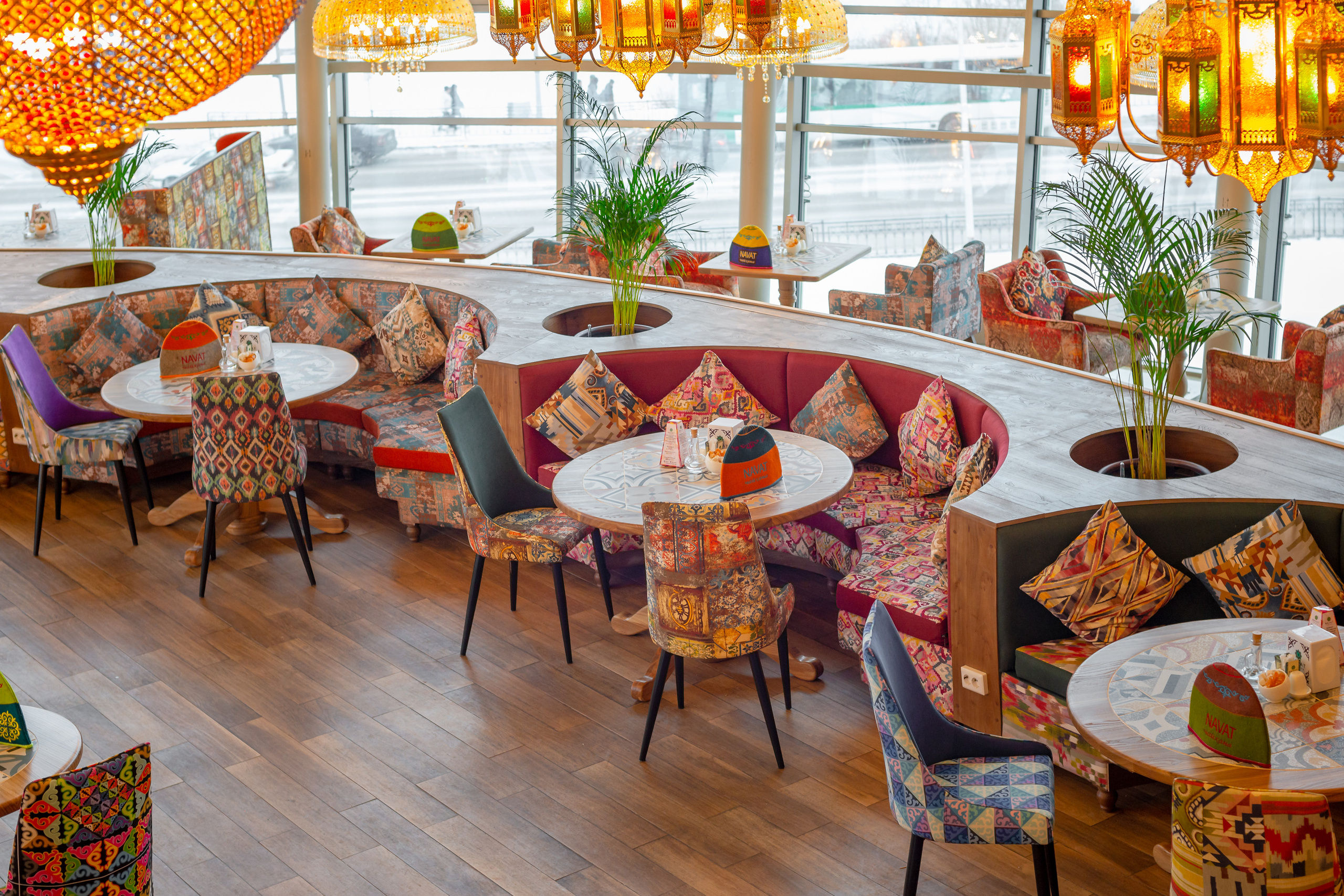 Интерьерная съемка ресторана NAVAT в ТРЦ «Asia Park». Фотограф-дизайнер Лейла Кабди